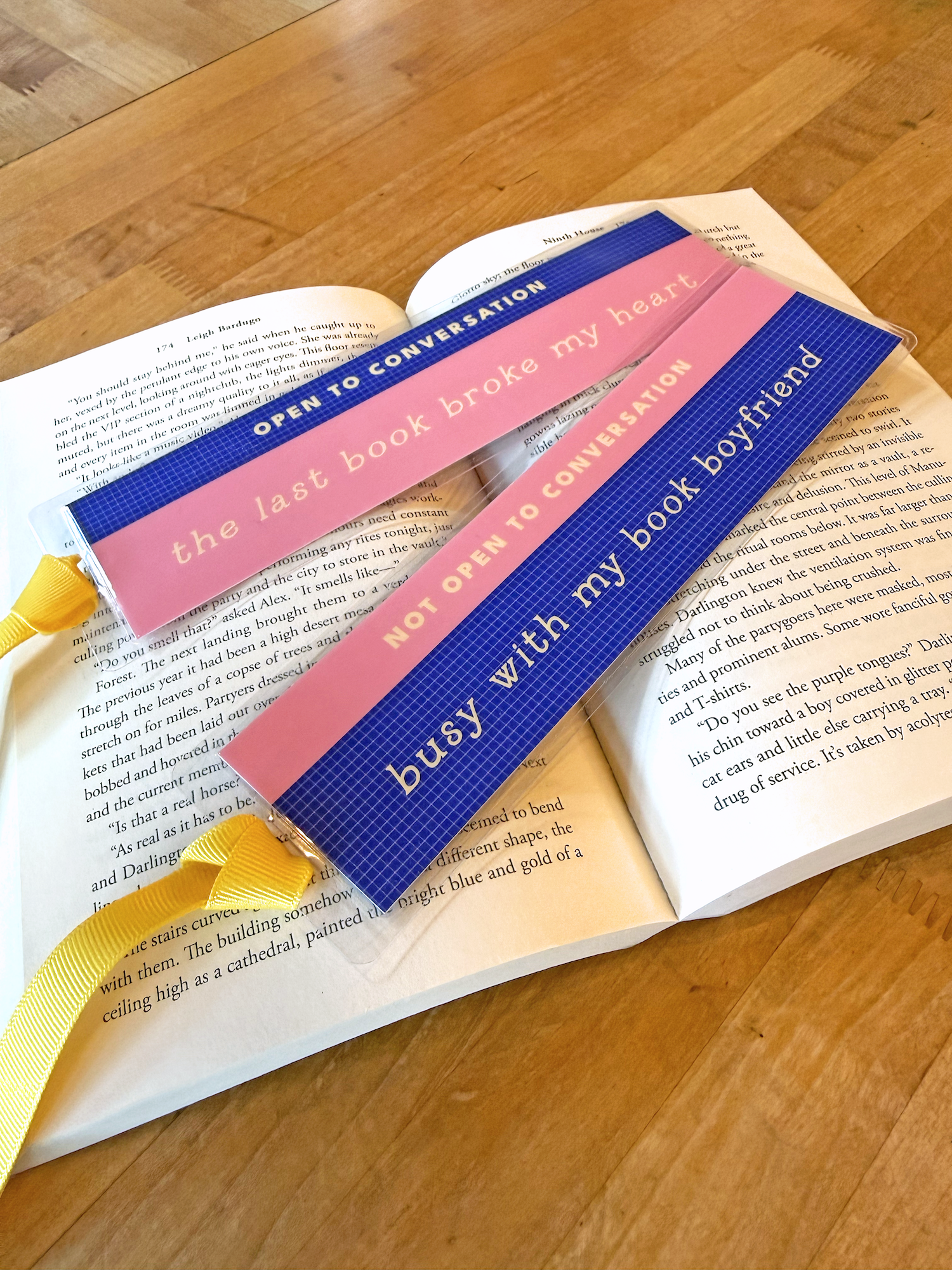 "Book Boyfriend" Conversation Bookmark