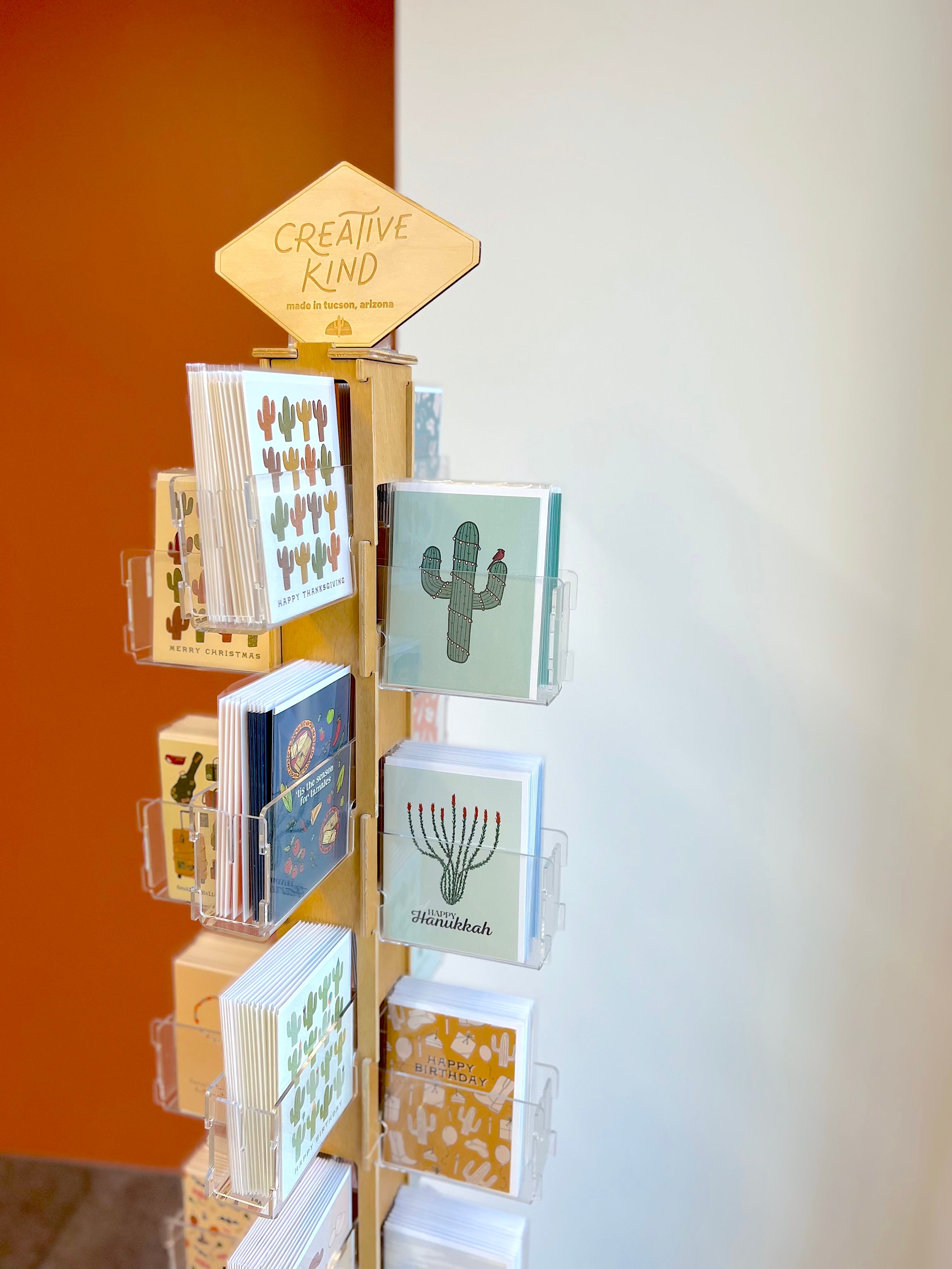 Wholesale Arizona-Made Greeting Card Display - Floor Spinner