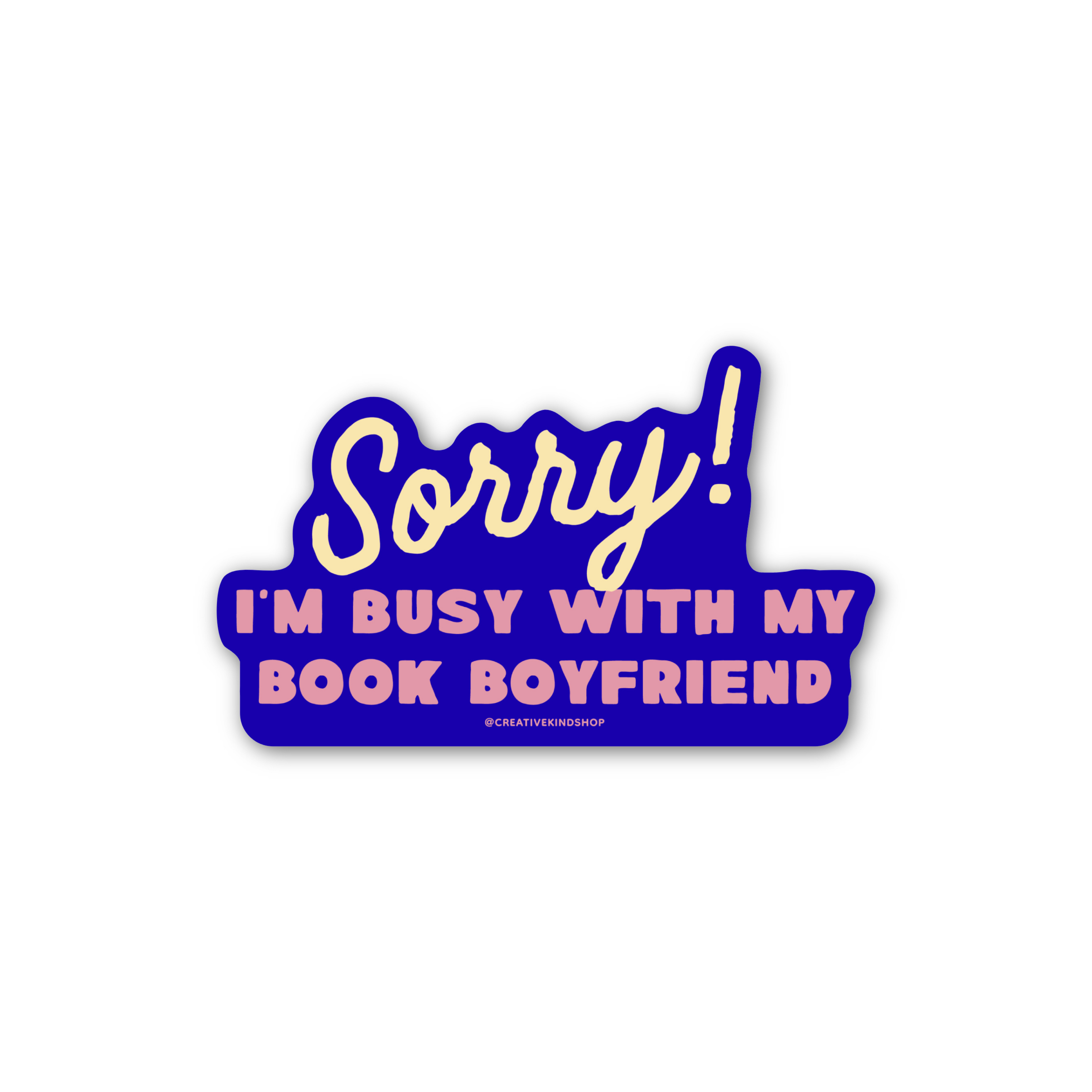 Sorry! Book Boyfriend Vinyl Sticker