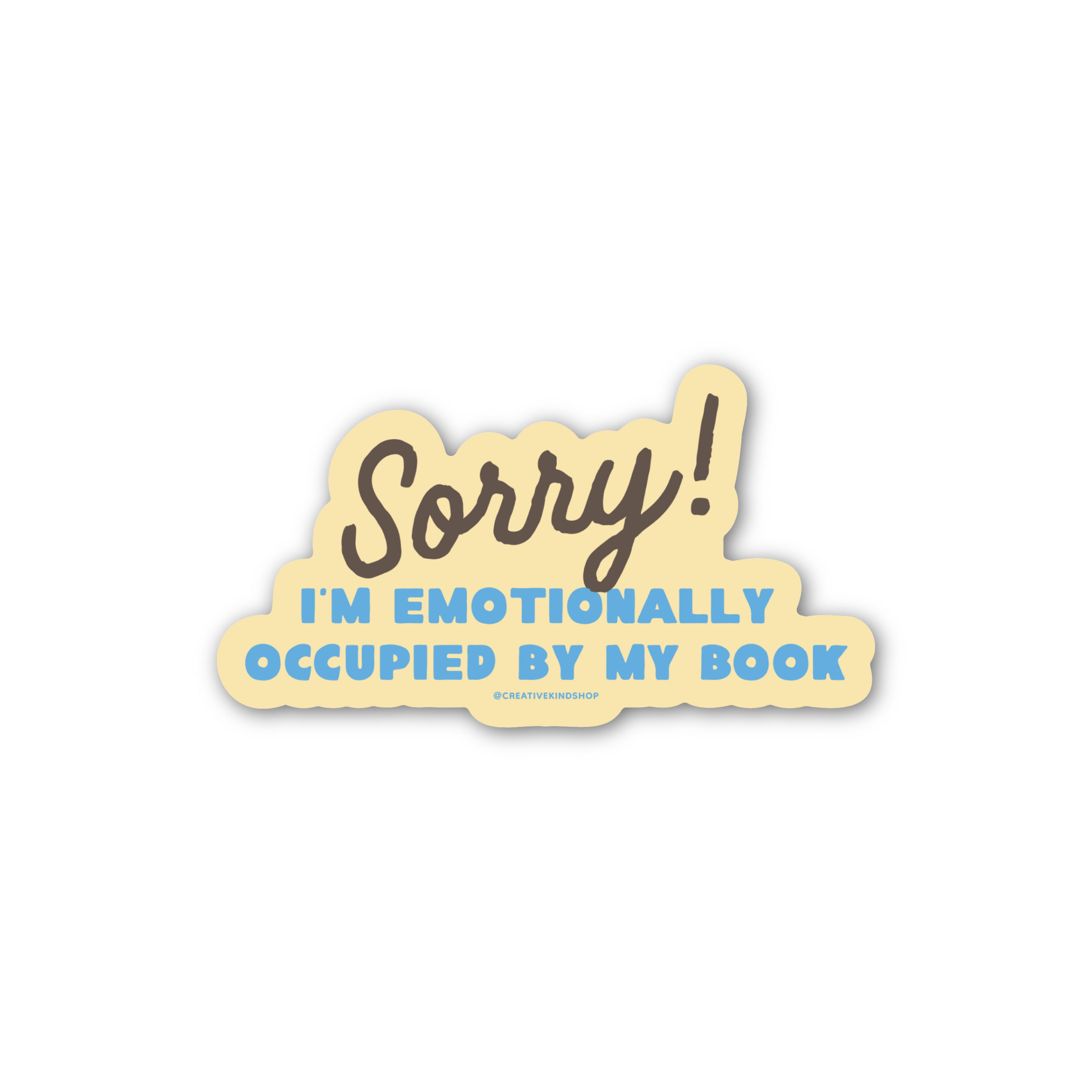 Sorry! Emotional Book Vinyl Sticker