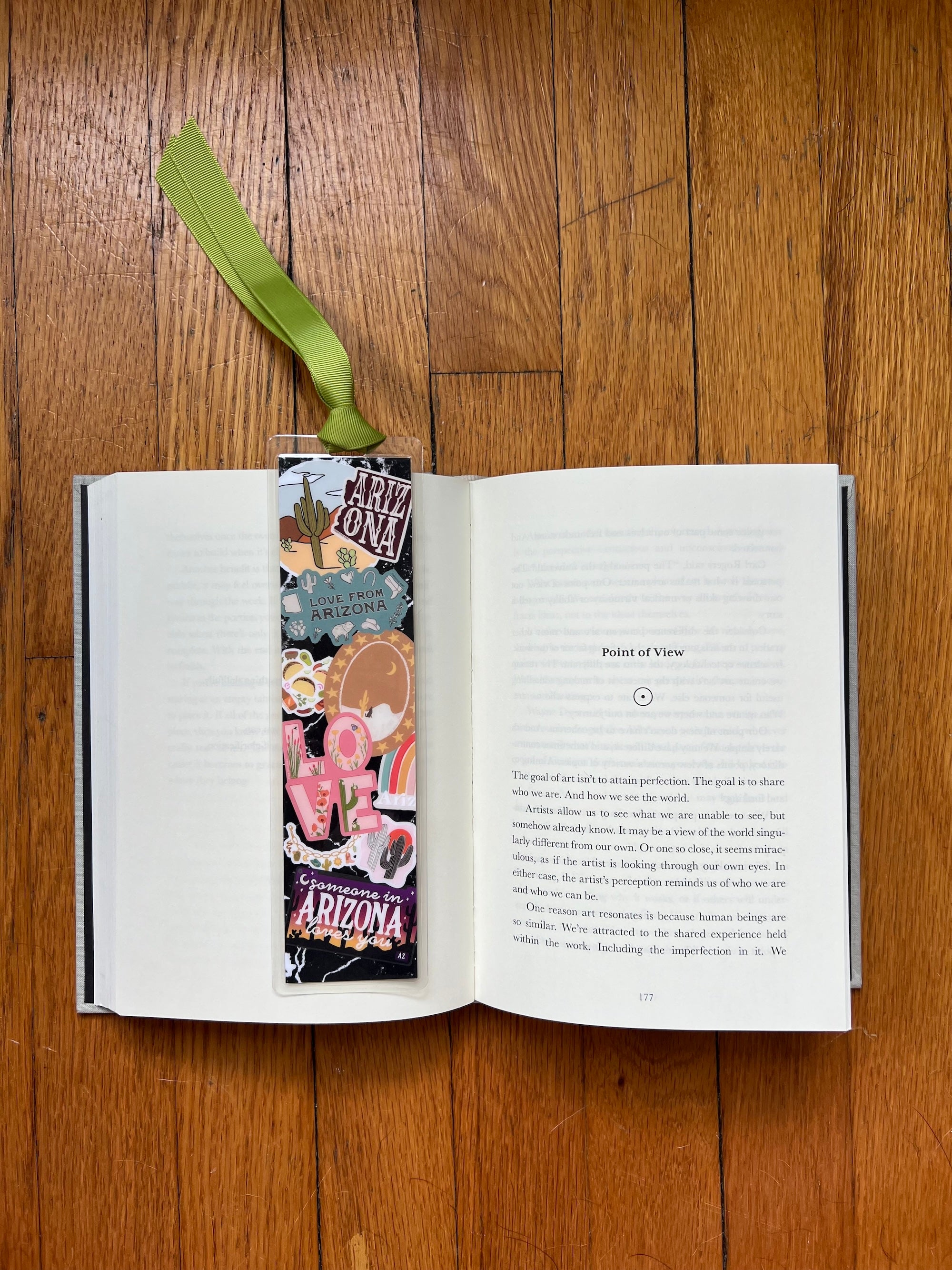 Arizona Notebook Laminated Bookmark with Ribbon