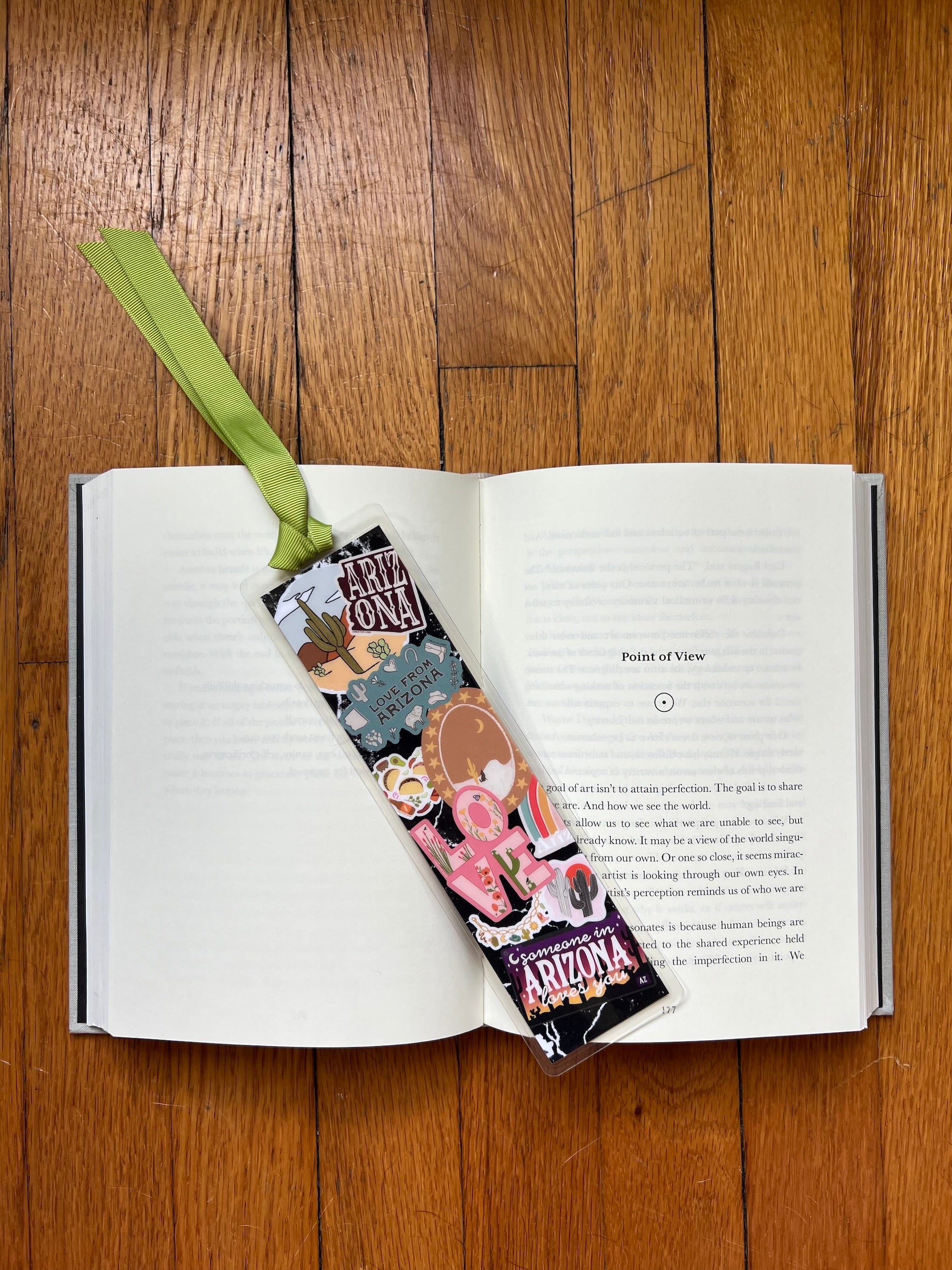 Arizona Notebook Laminated Bookmark with Ribbon