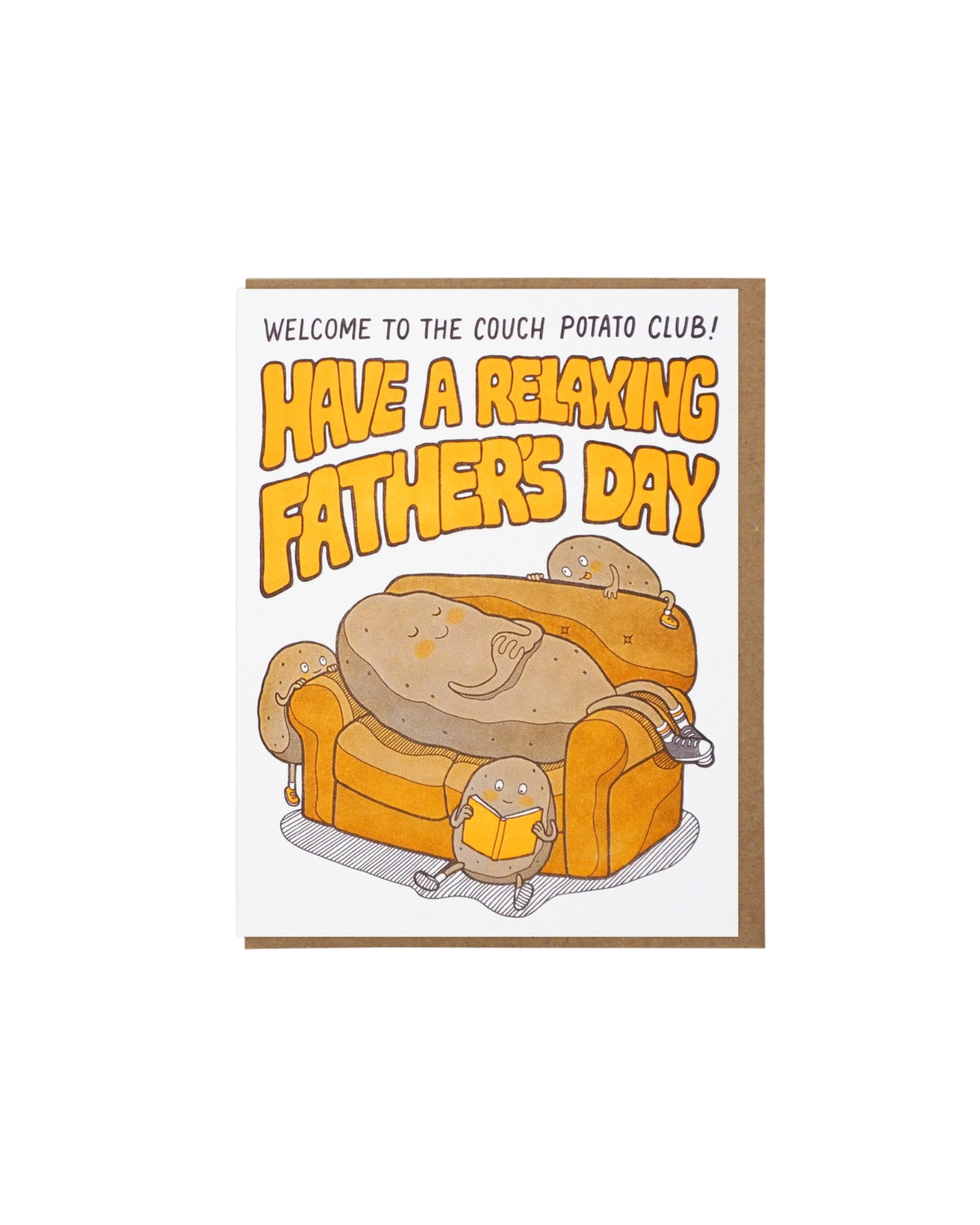 Couch Potato Father's Day Greeting Card