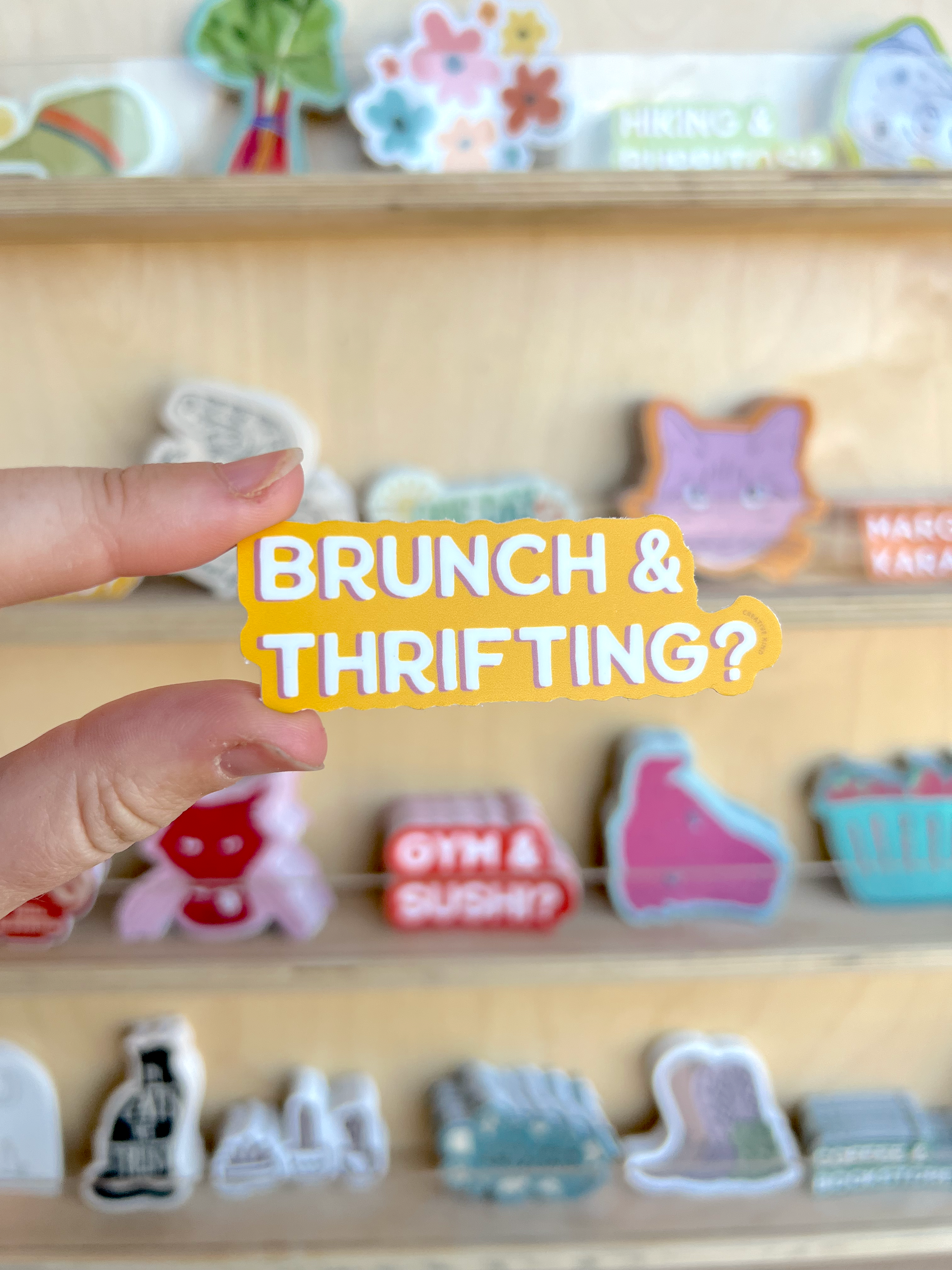 Brunch & Thrifting Vinyl Sticker