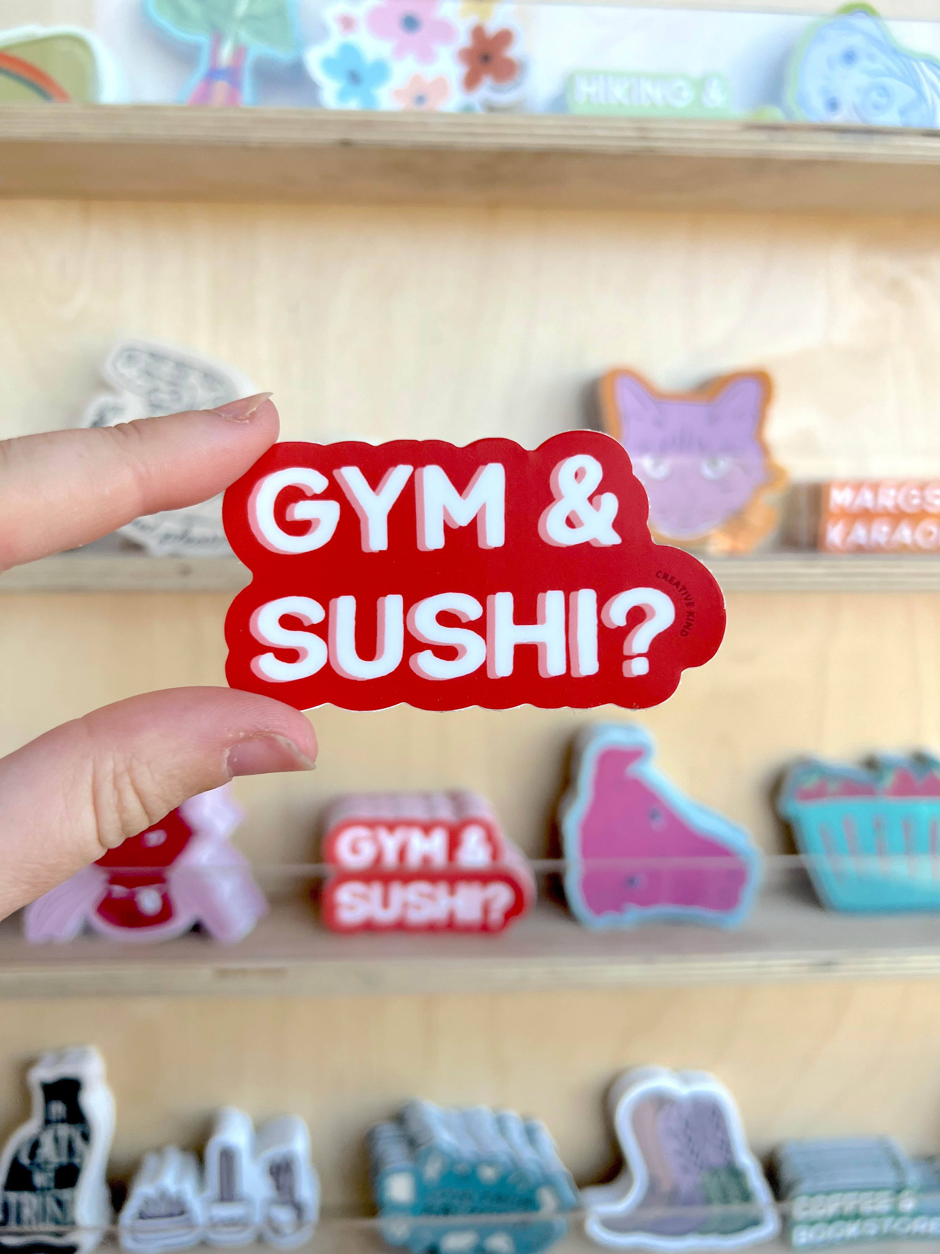 Gym & Sushi Vinyl Sticker