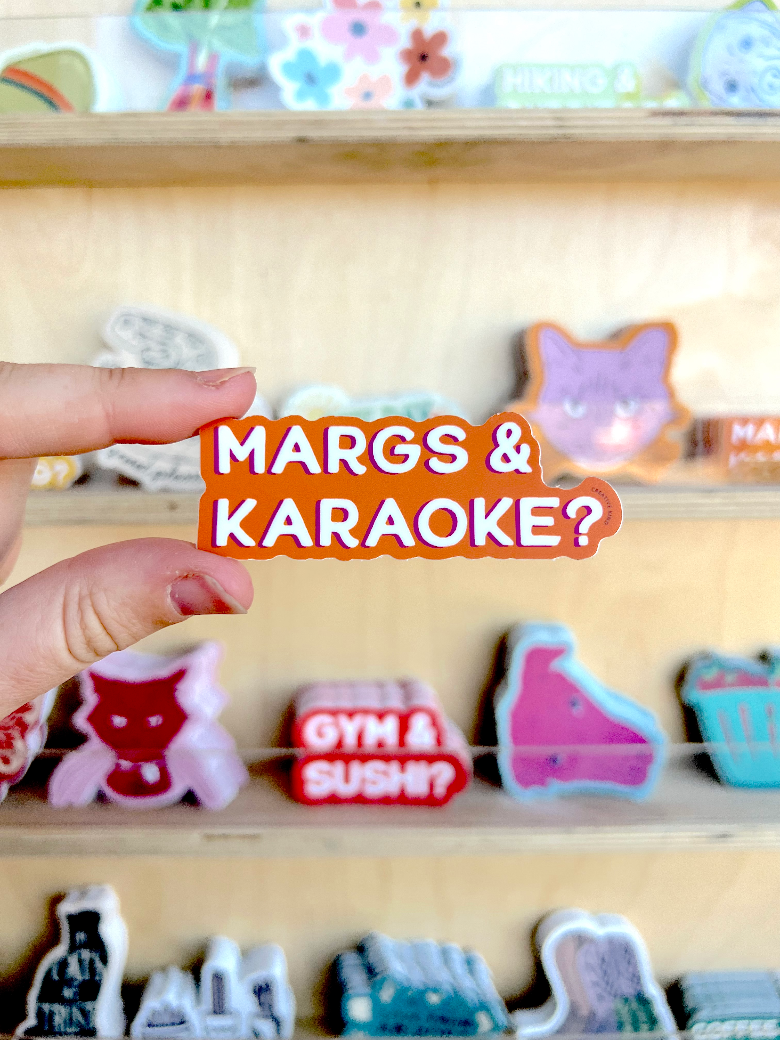 Margs & Karaoke Vinyl Sticker