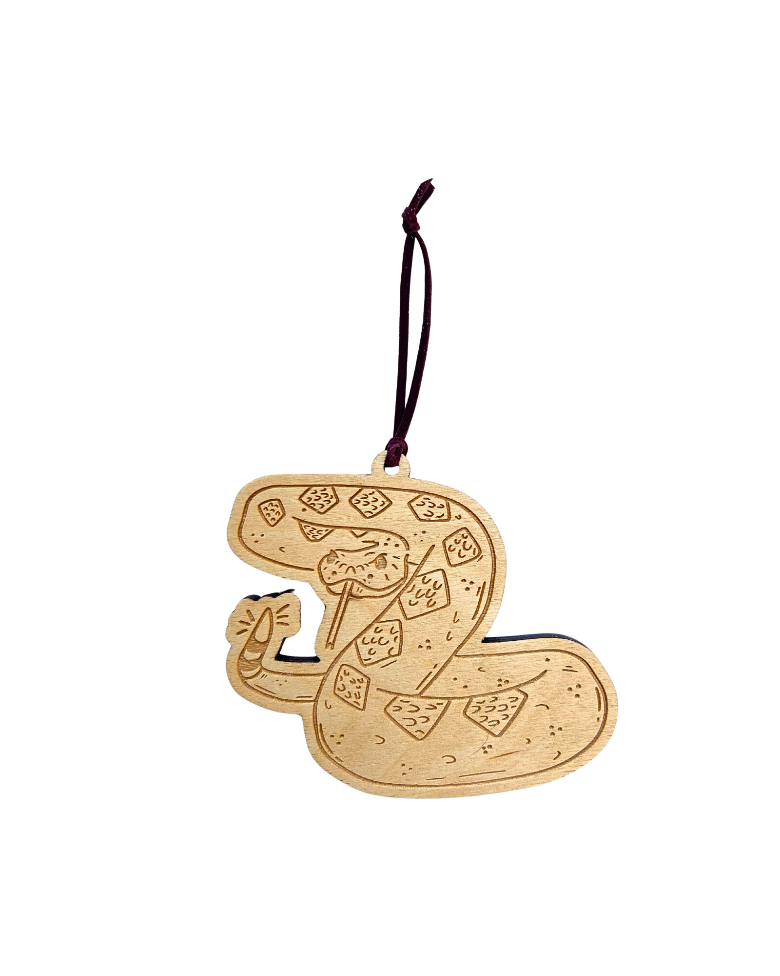 Rattlesnake Wood Ornament