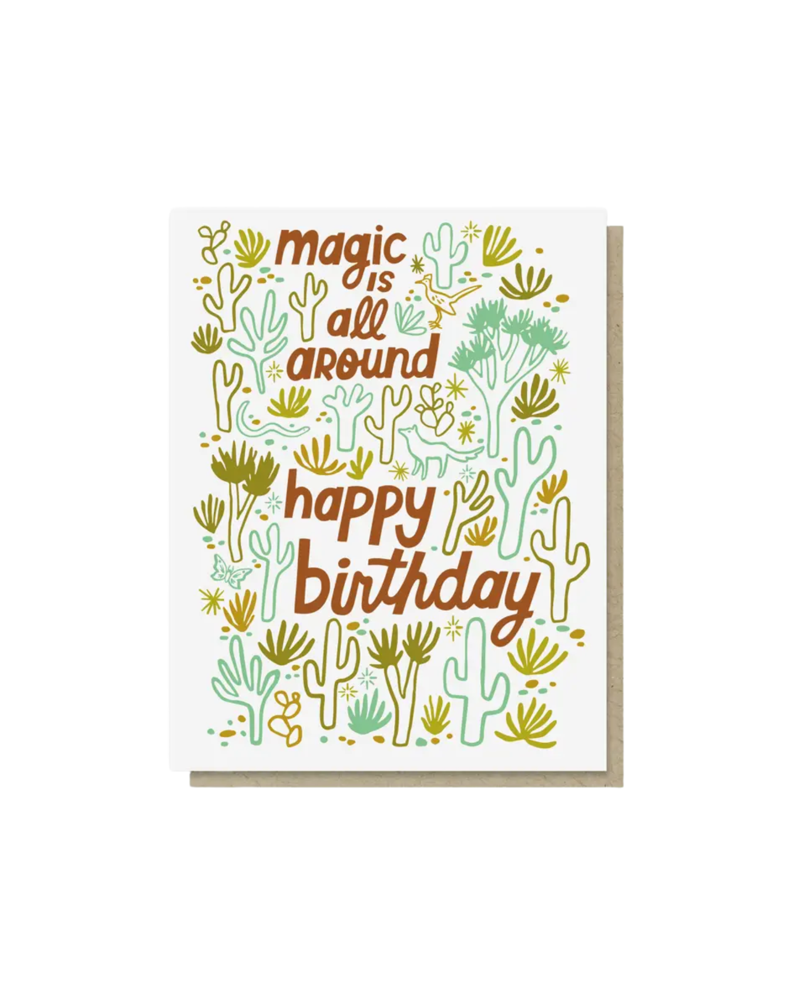 Desert Magic Birthday Greeting Card