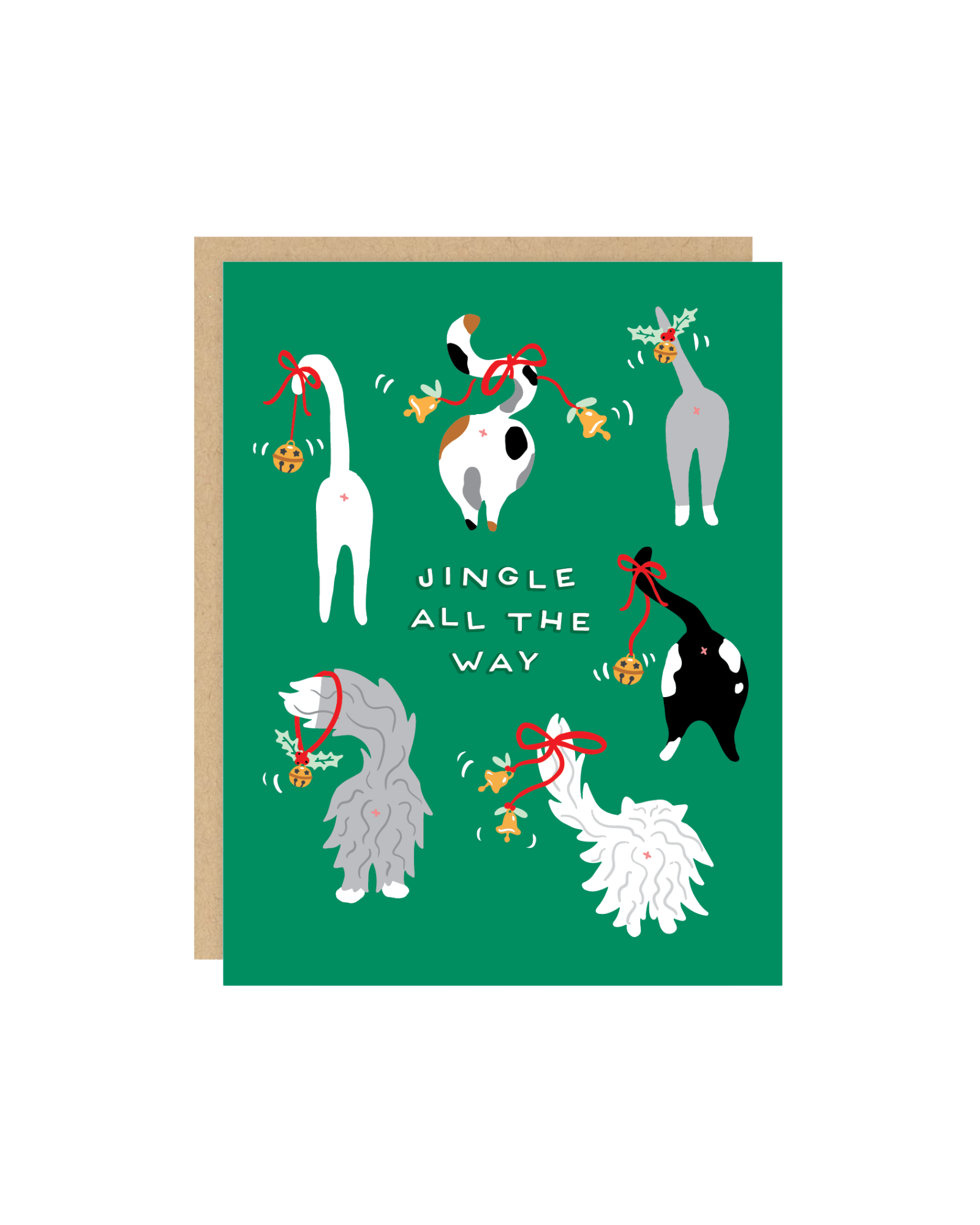 Jingle Cats Greeting Card