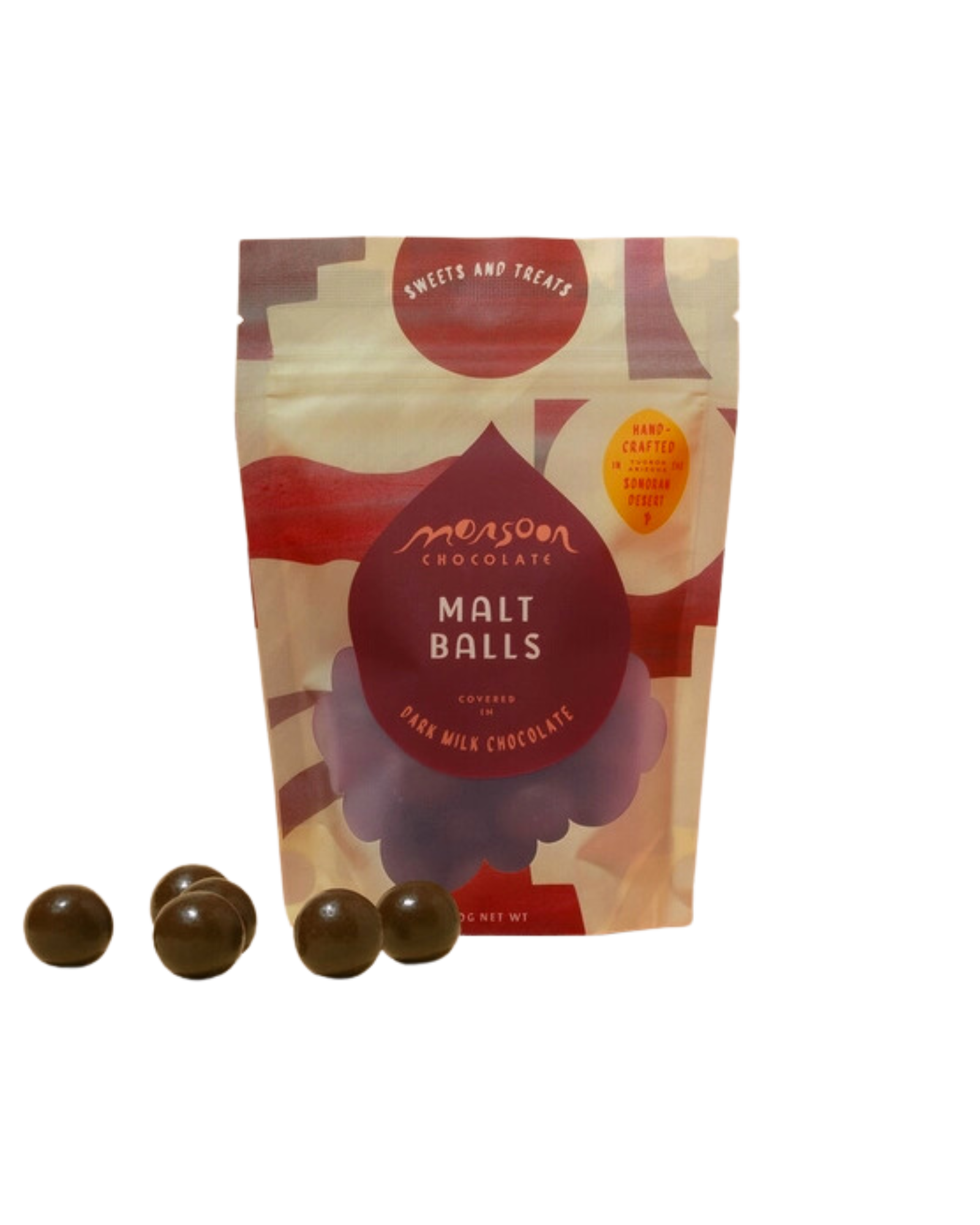 Malt Balls Covered in Dark Milk Chocolate