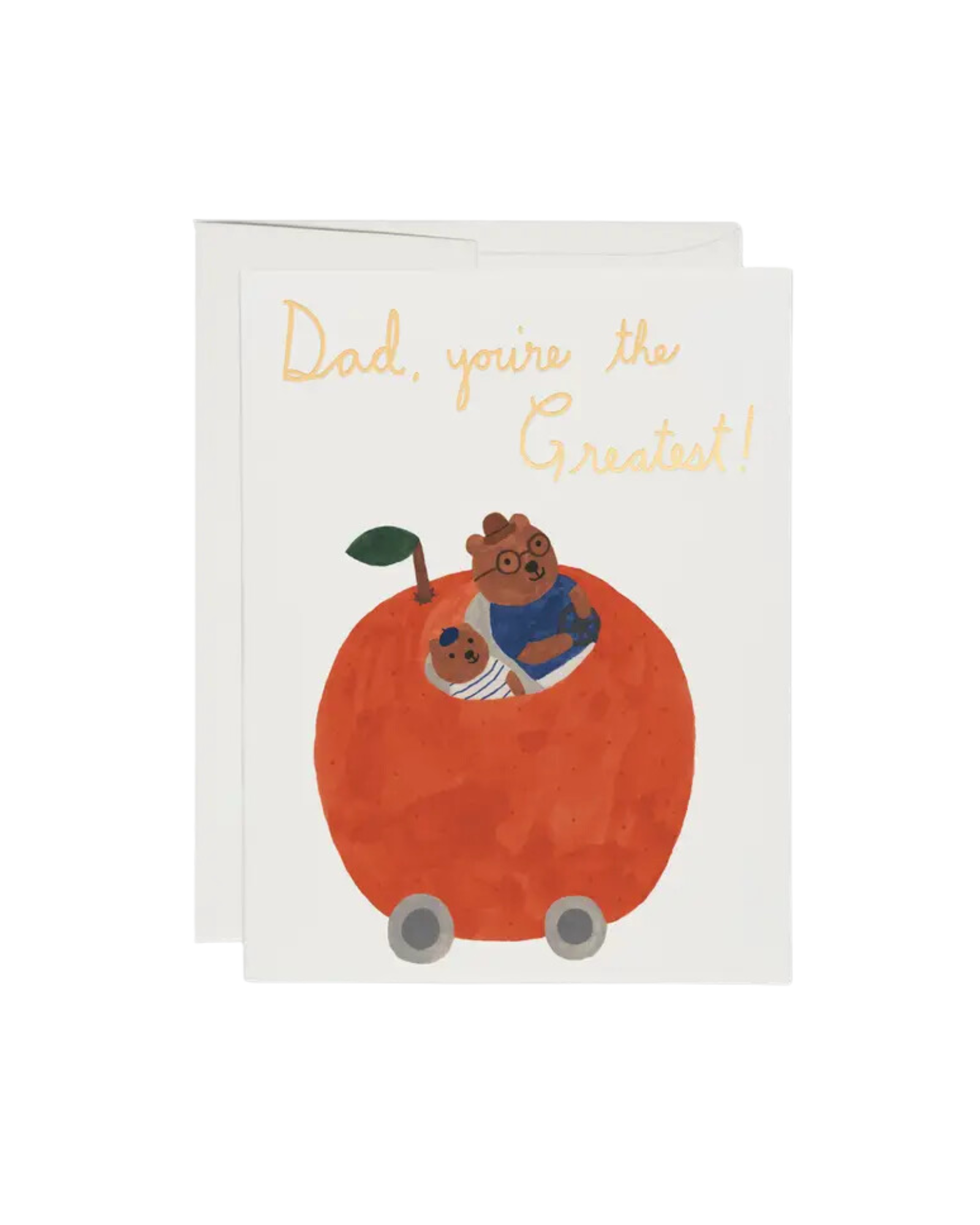 Orange Car Greatest Dad Greeting Card