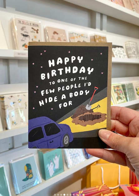 True Crime Birthday Greeting Card