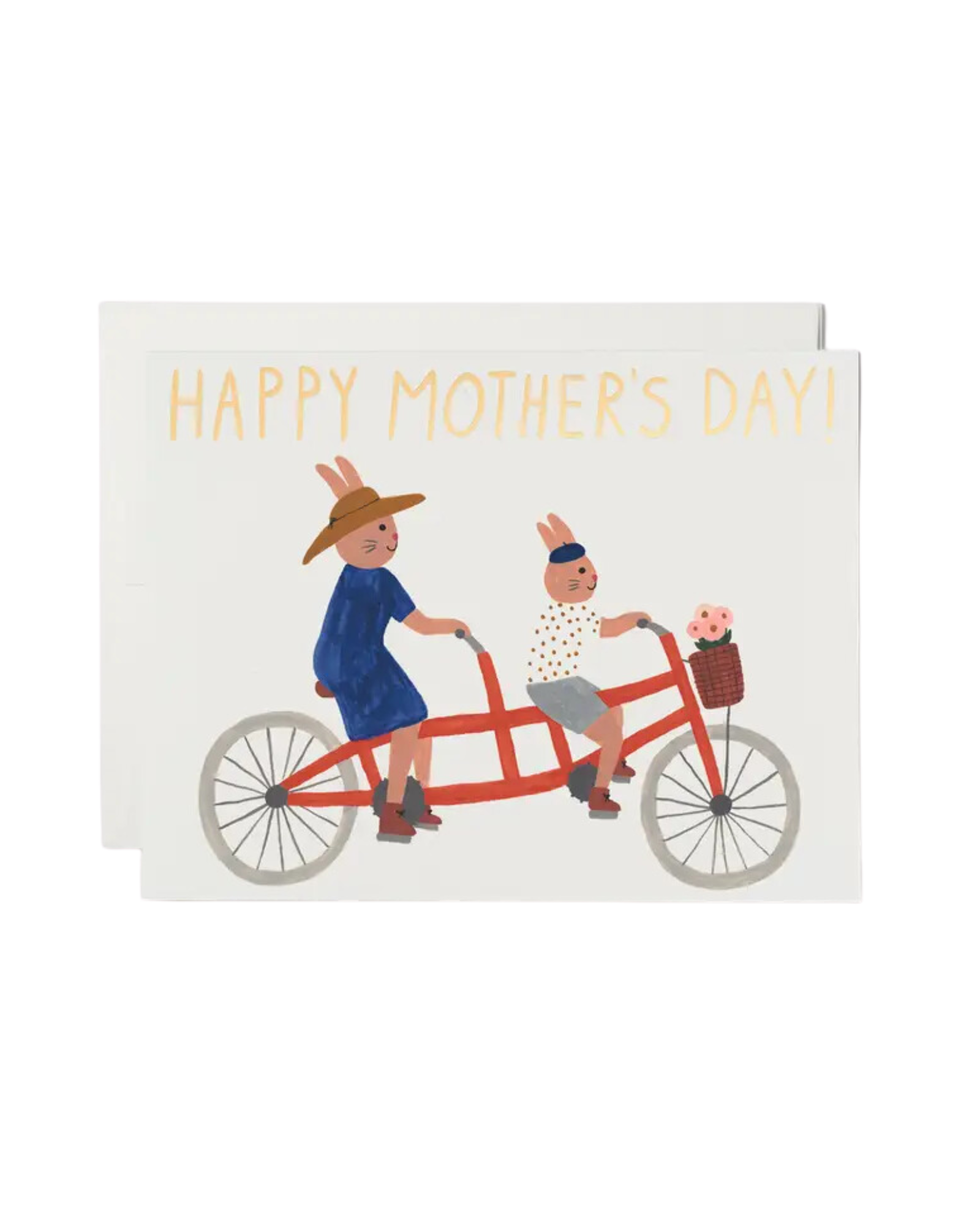 Tandem Bunnies Mother's Day Greeting Card