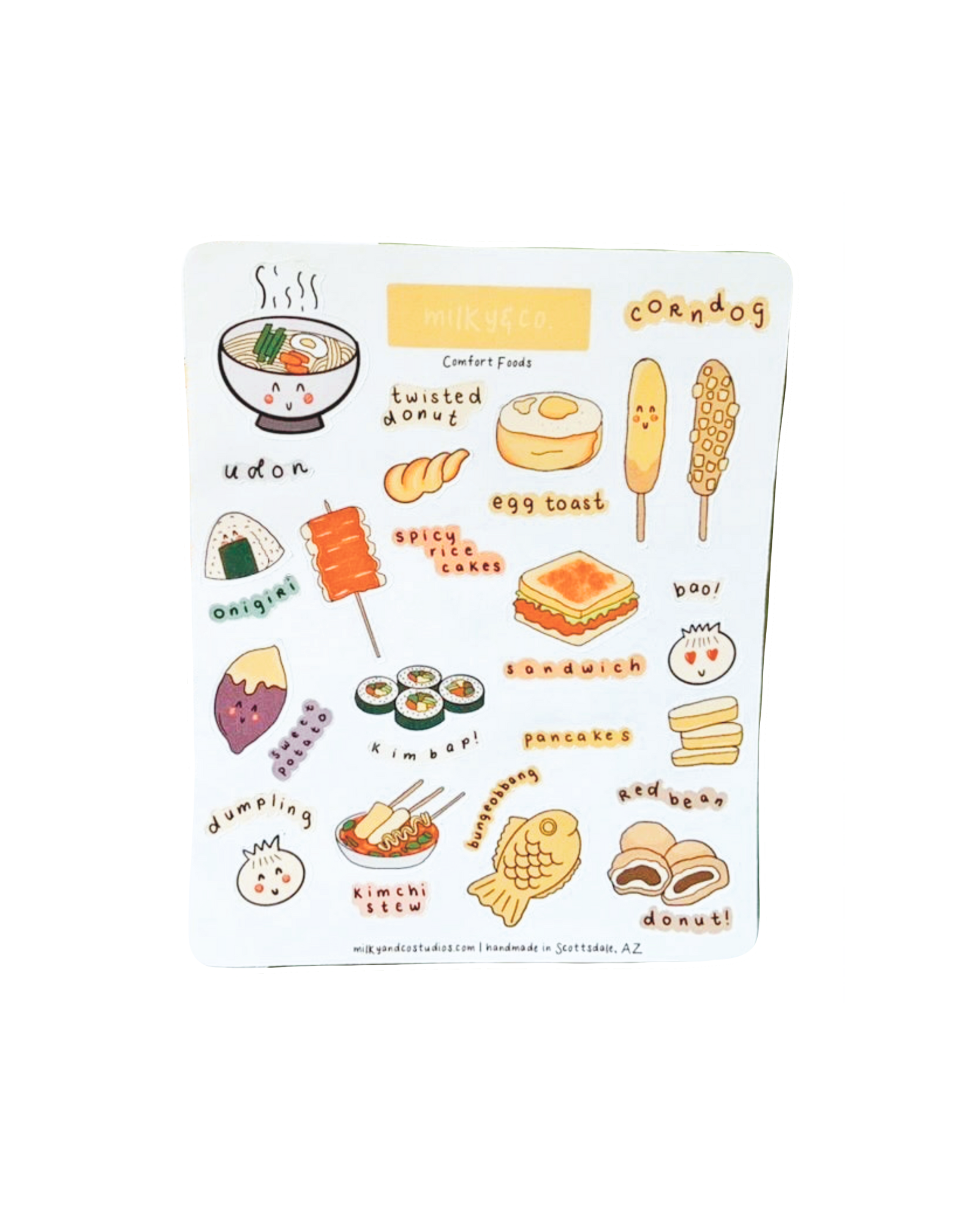 Comfort Foods Sticker Sheet