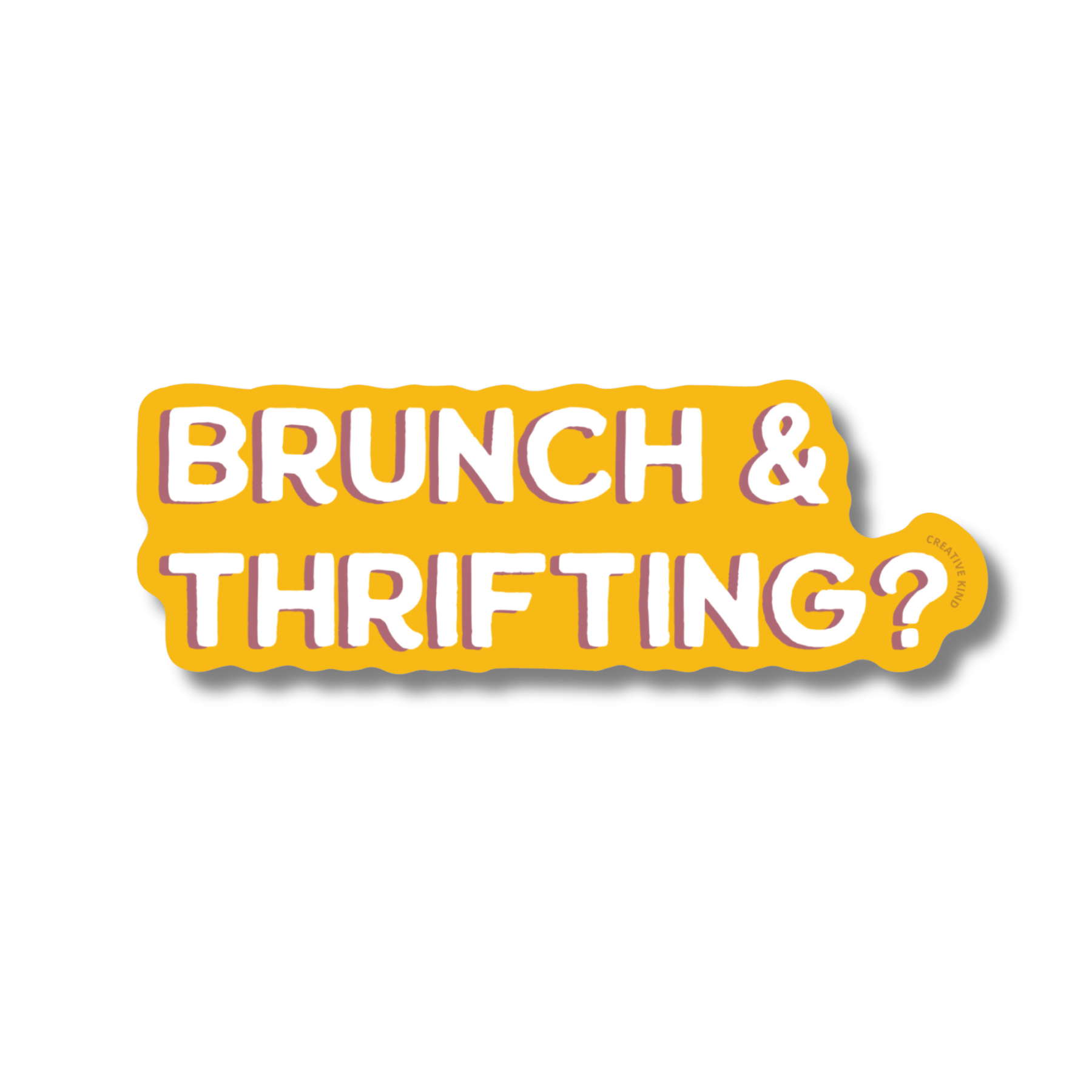 Brunch & Thrifting Vinyl Sticker