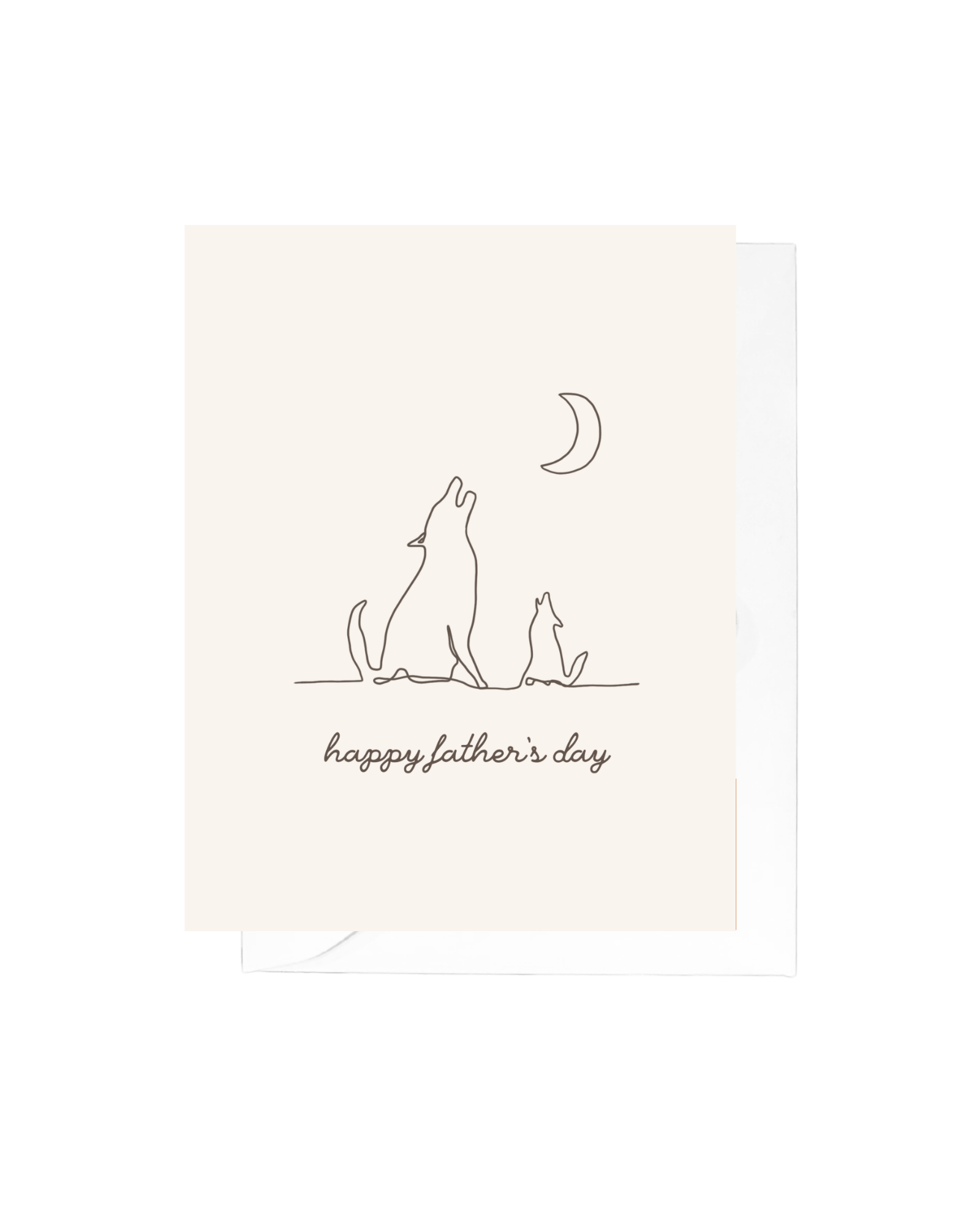 Coyote Father's Day Greeting Card