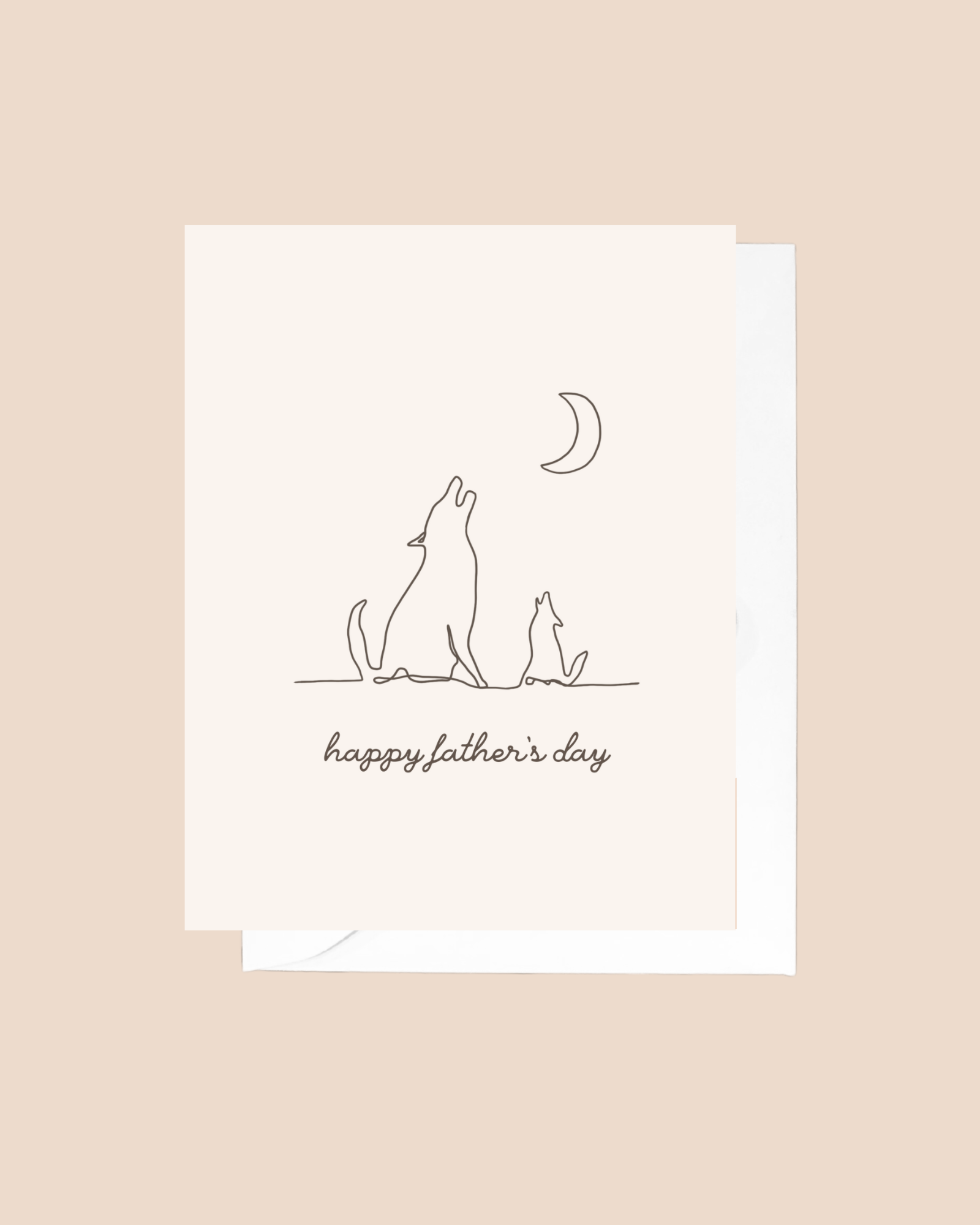 Coyote Father's Day Greeting Card