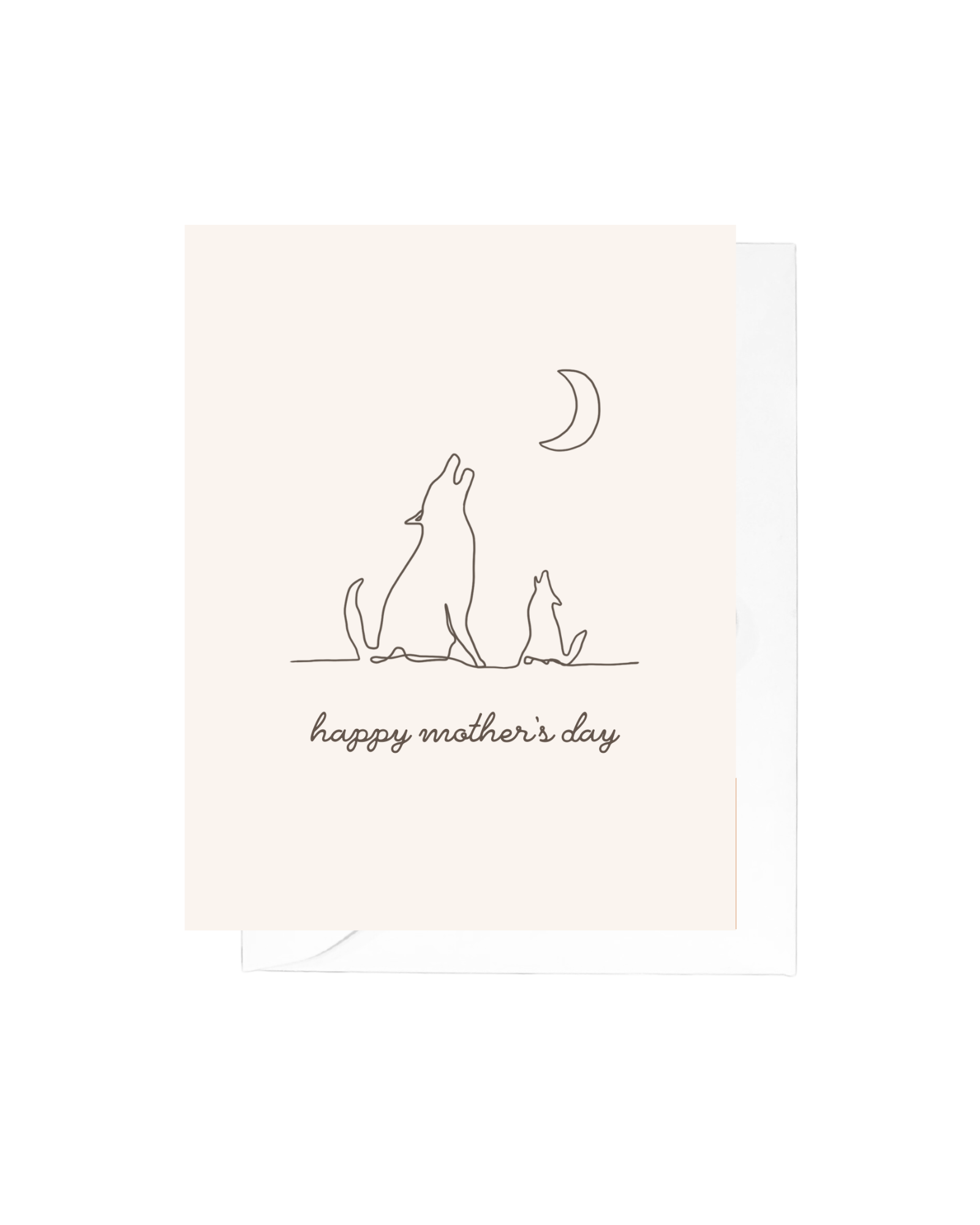 Coyote Mother's Day Greeting Card