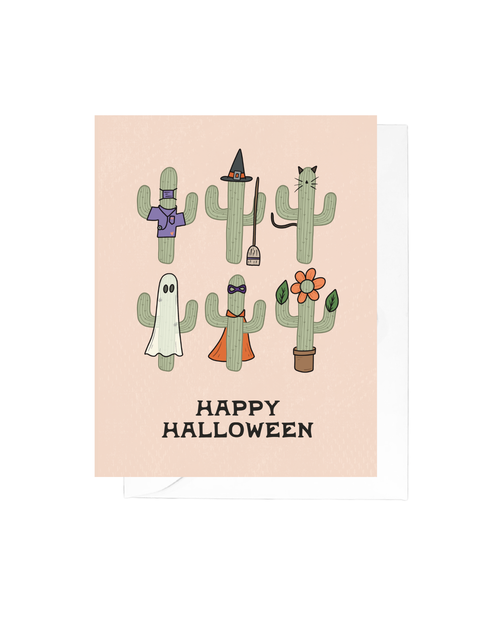Happy Halloween Cacti Greeting Card