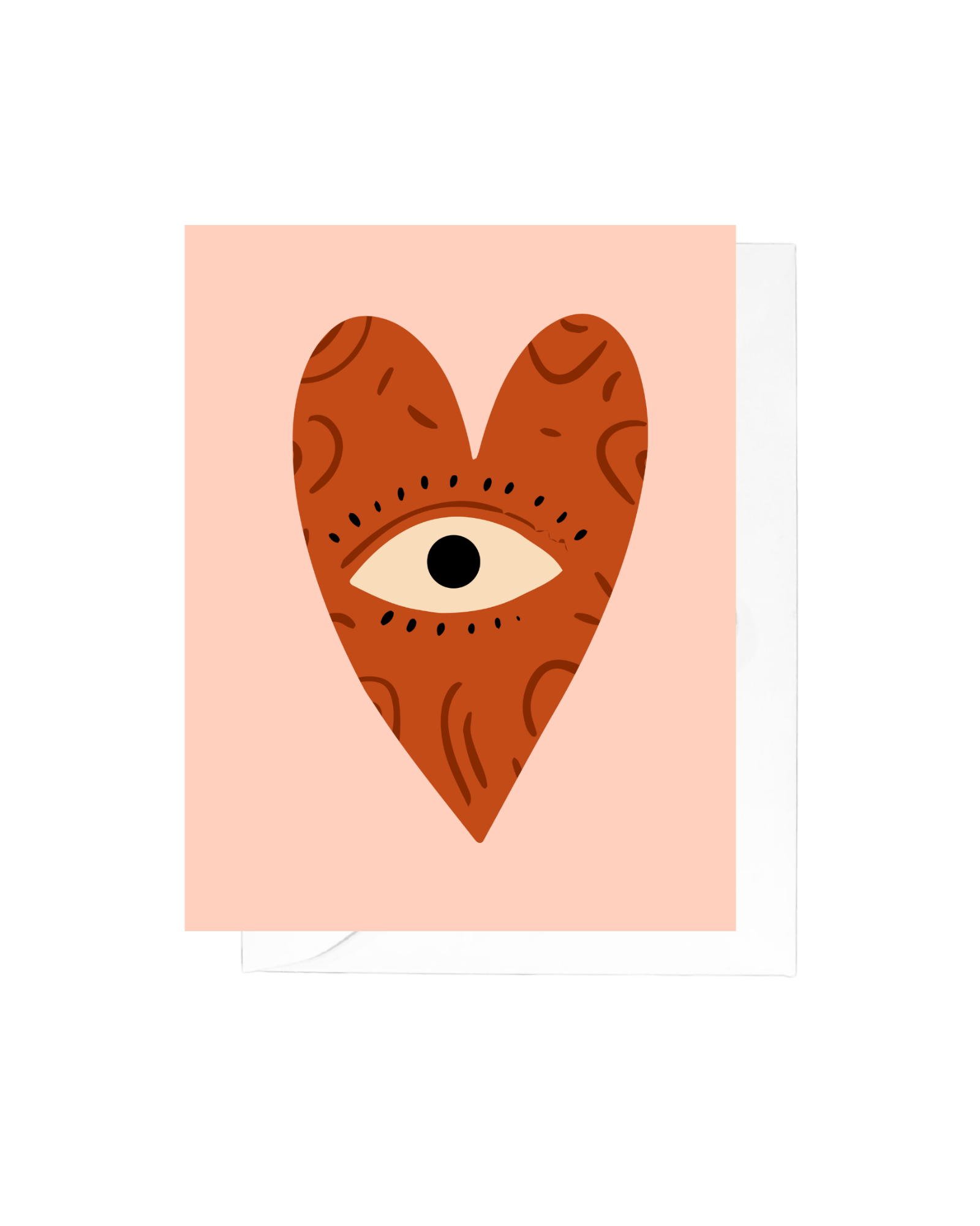 Heart Eye Greeting Card
