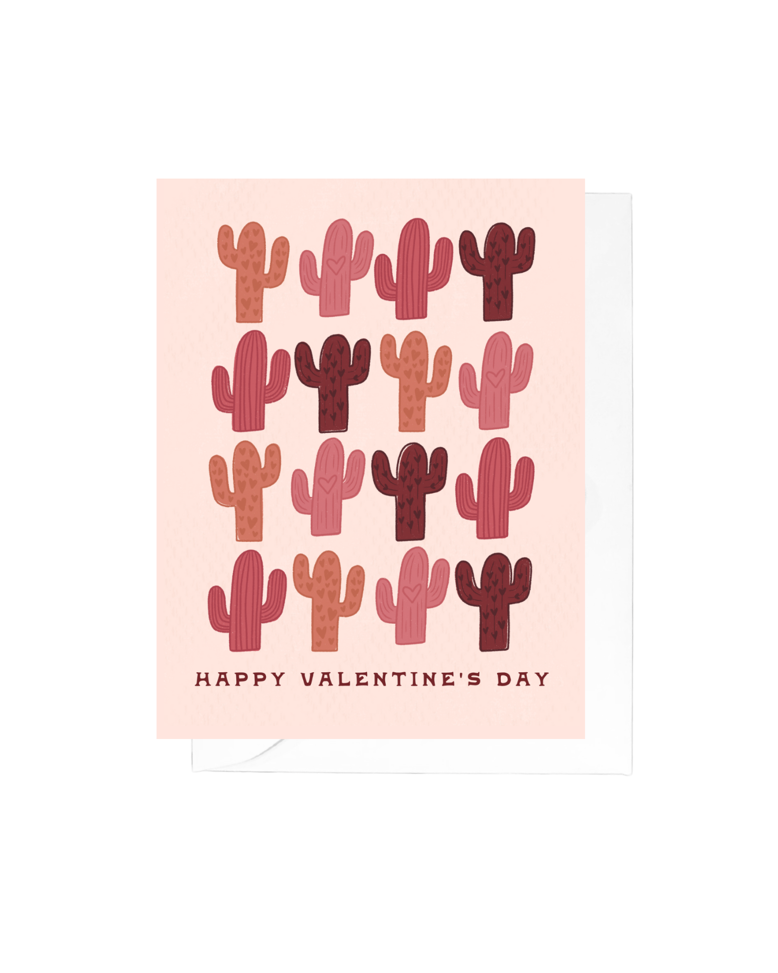16 Cacti Valentine's Day Greeting Card