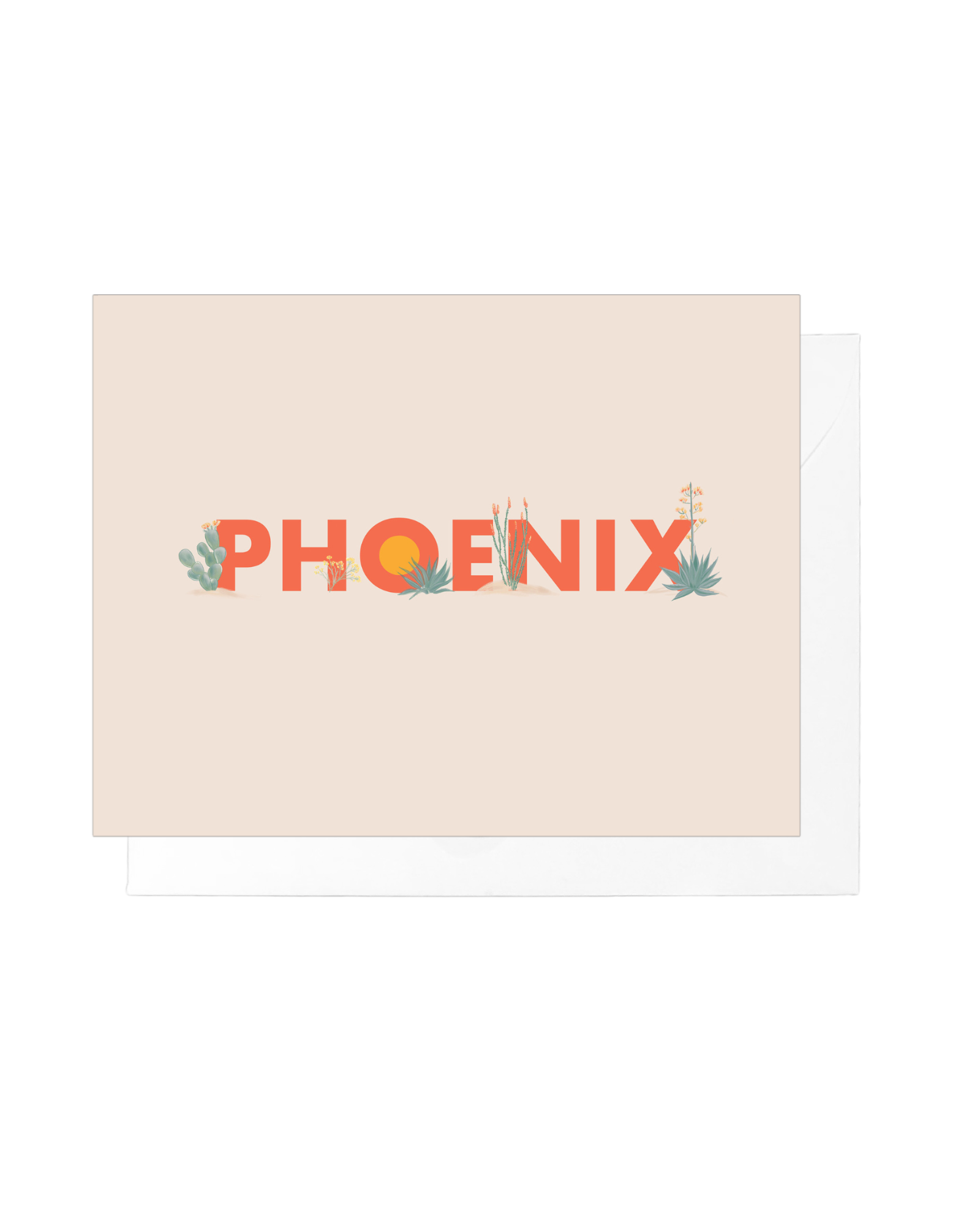 Desert Flora Phoenix Greeting Card