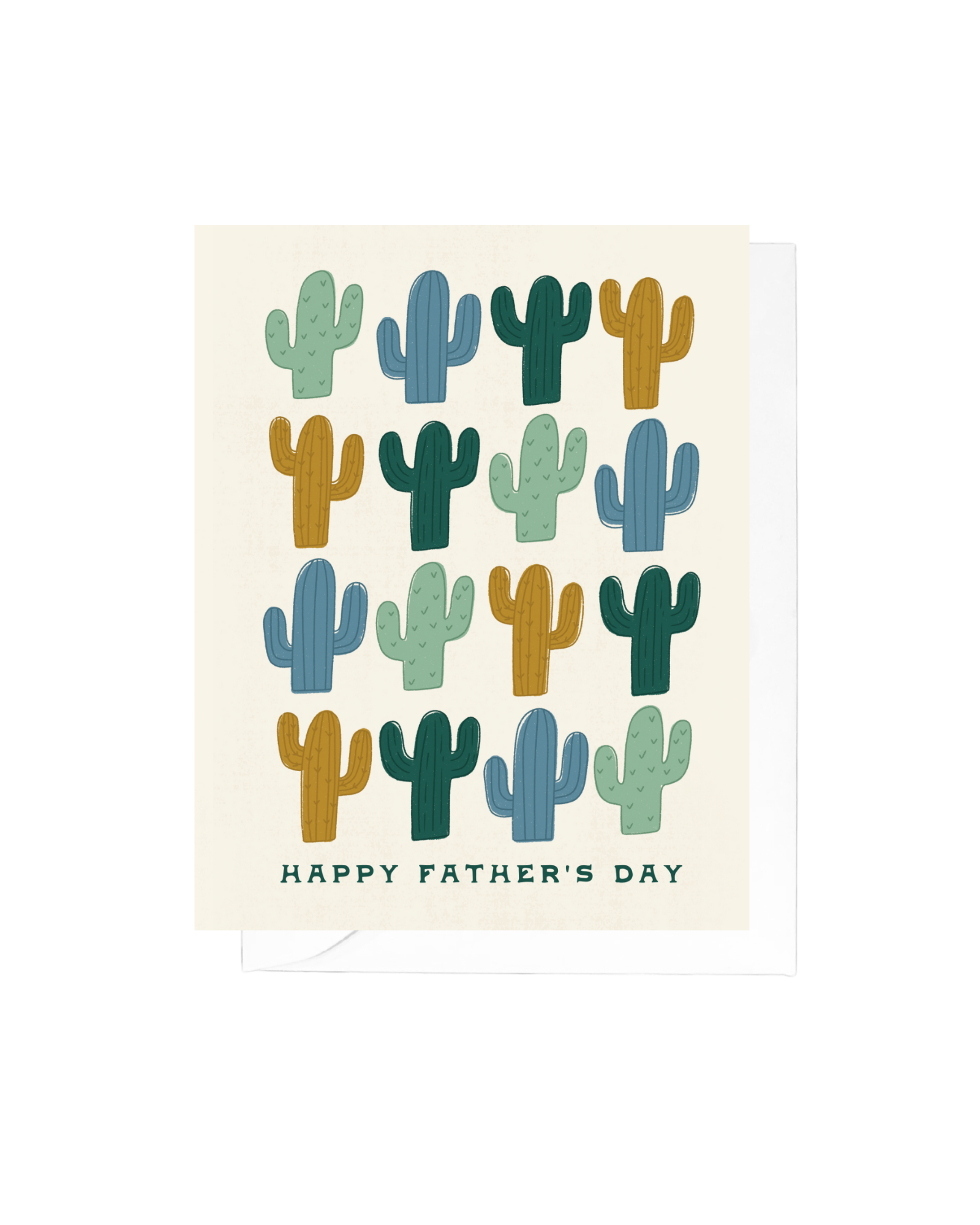 16 Cacti Father's Day Greeting Card