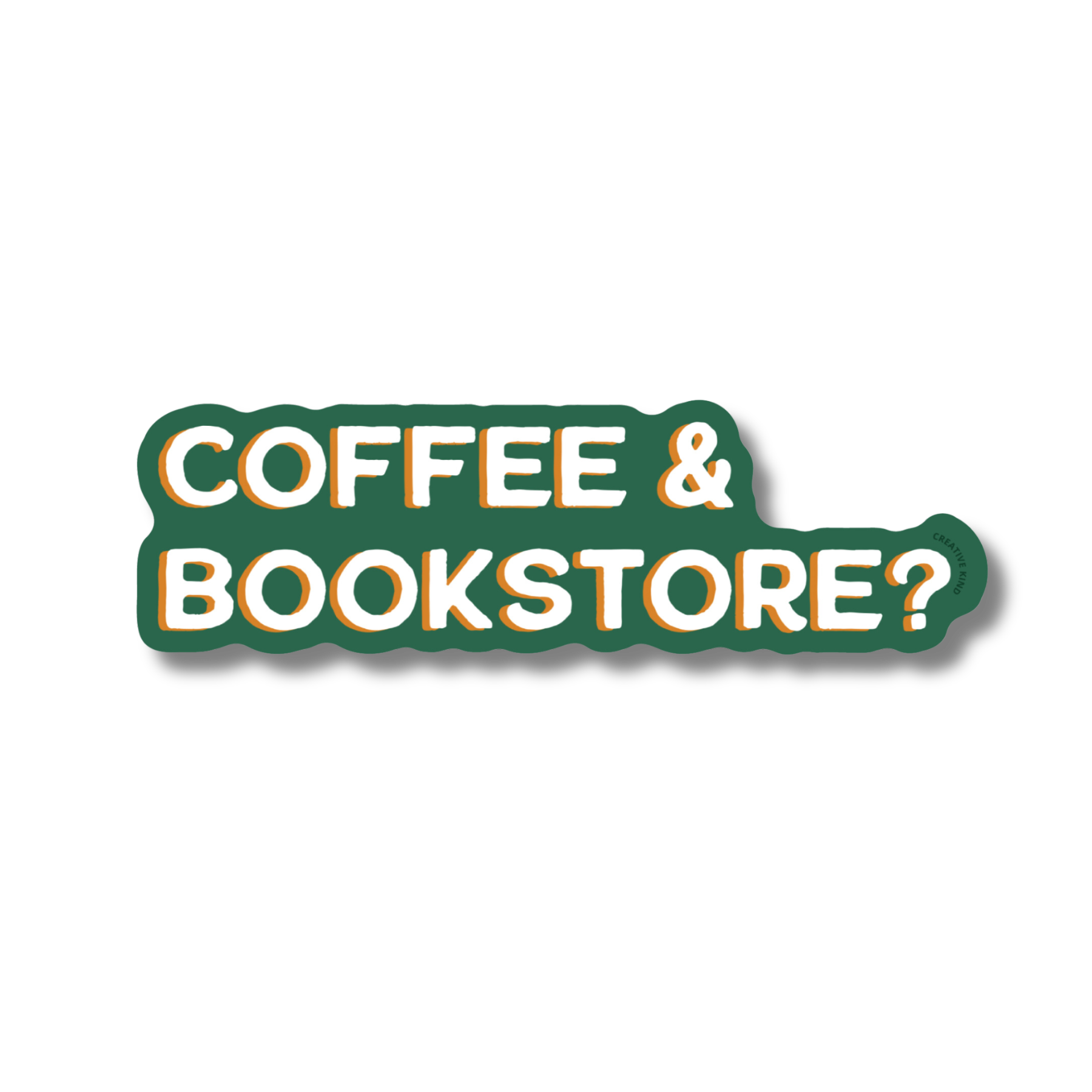 Coffee & Bookstore Vinyl Sticker