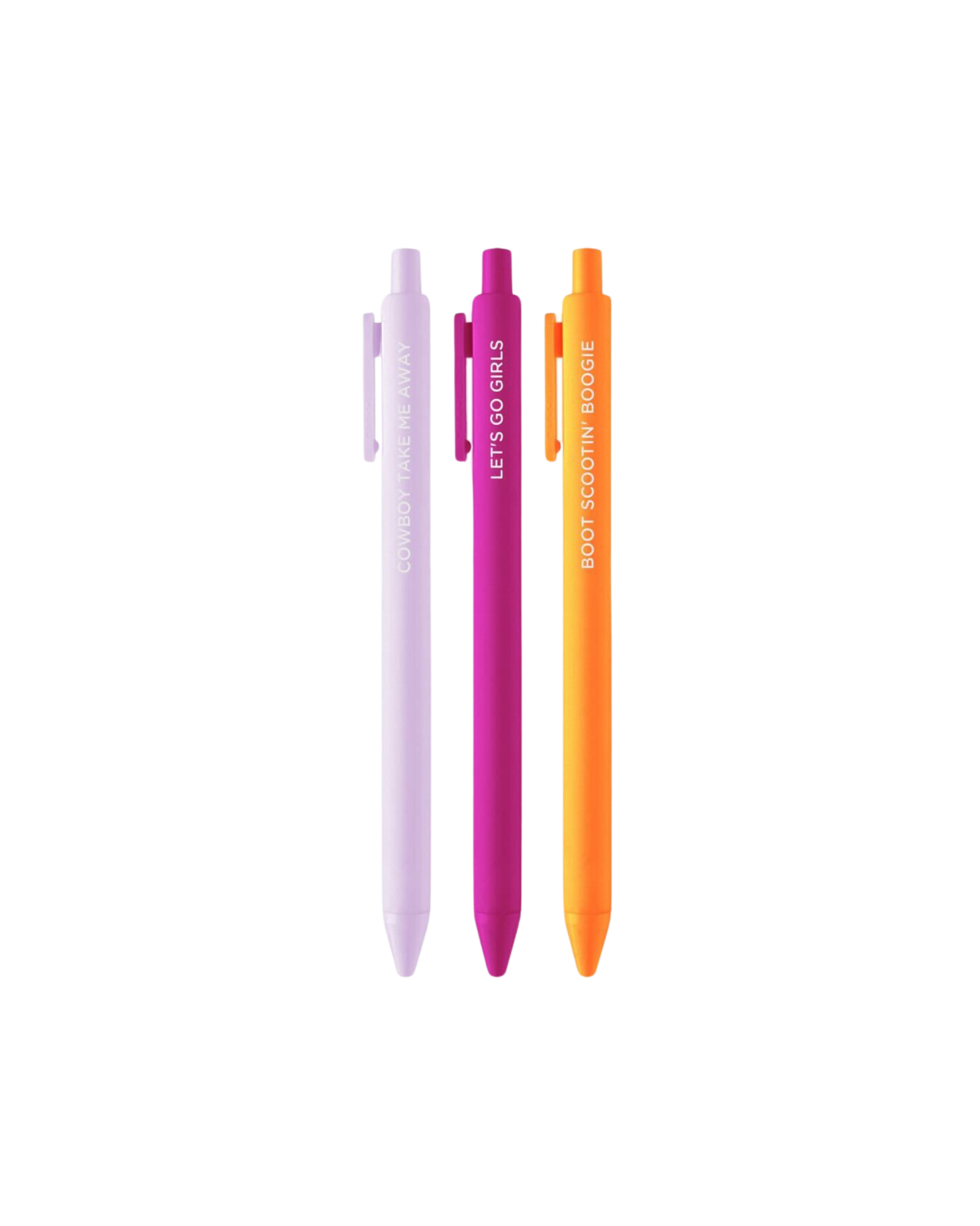 Cowgirl Karaoke Gel Pen Trio