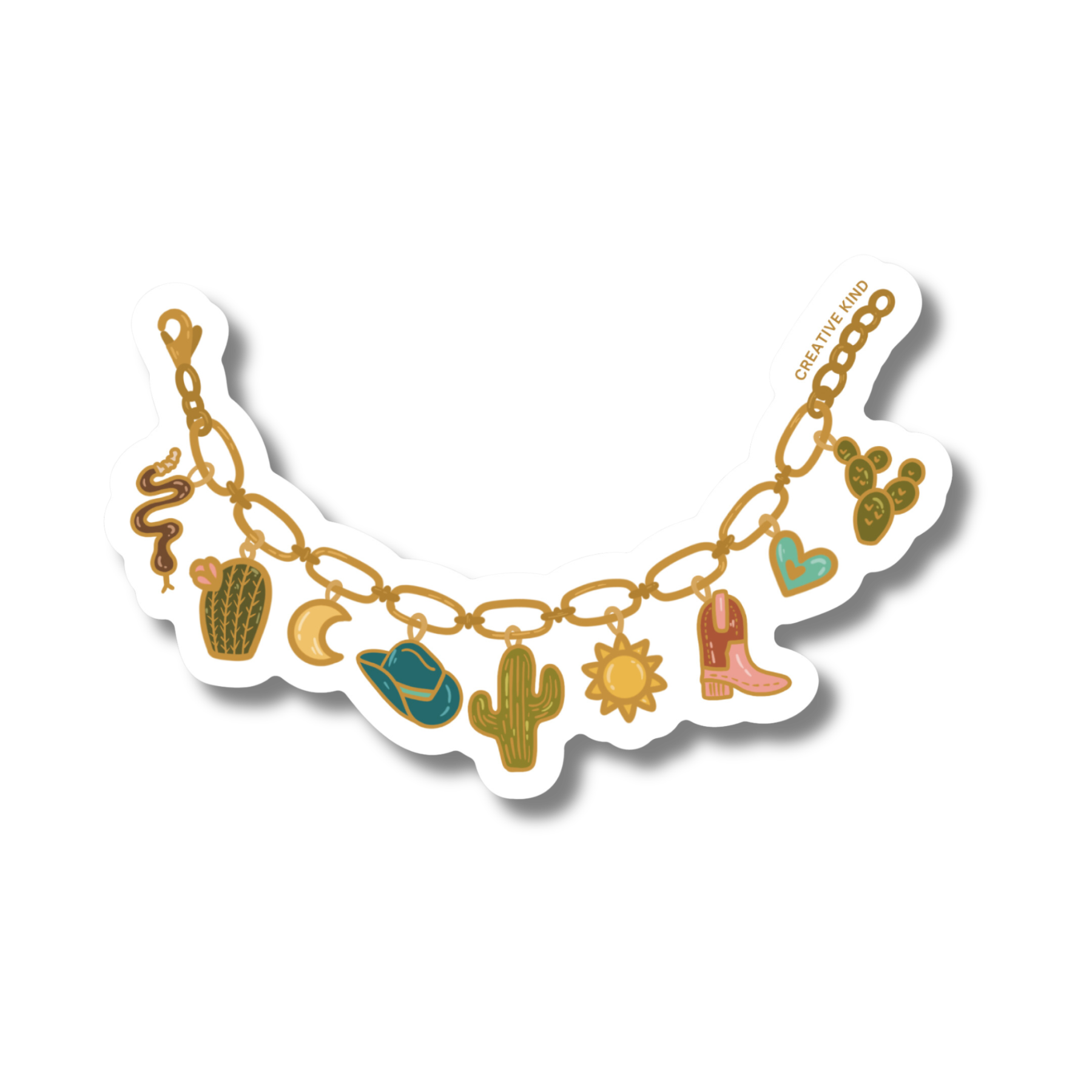 Desert Charm Bracelet Vinyl Sticker