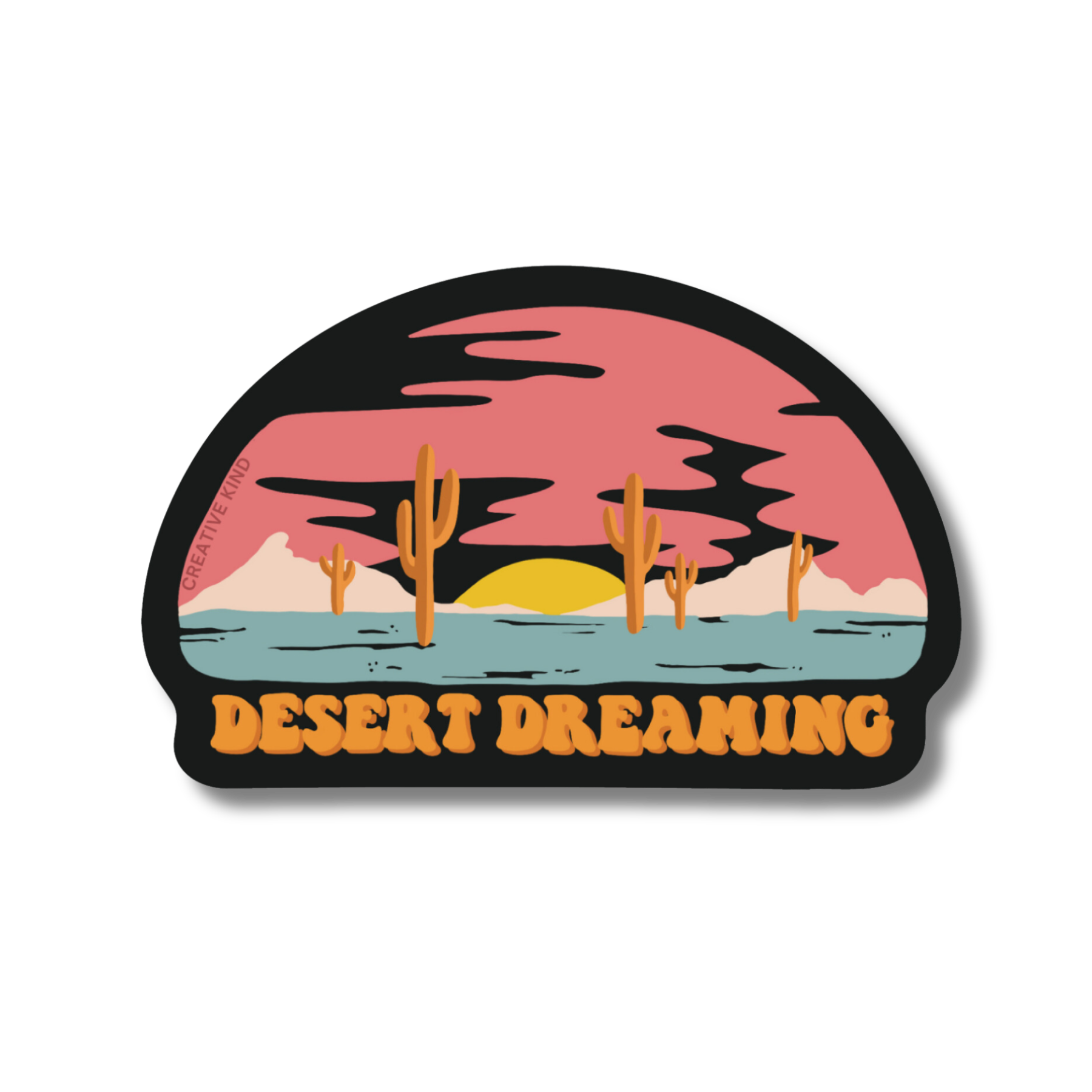 Desert Dreaming Sunset Vinyl Sticker