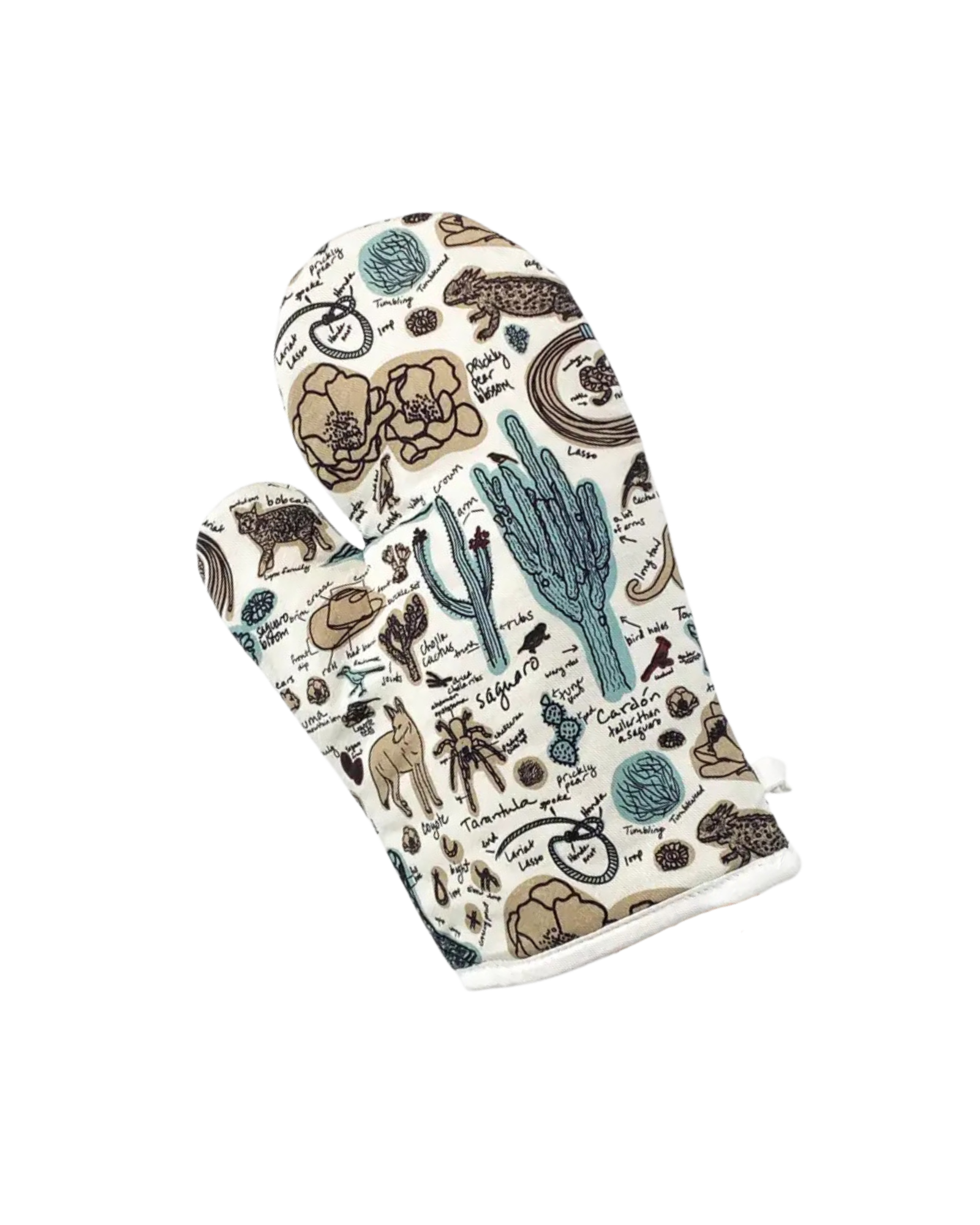 Desert Sketchbook Cotton Oven Mitt