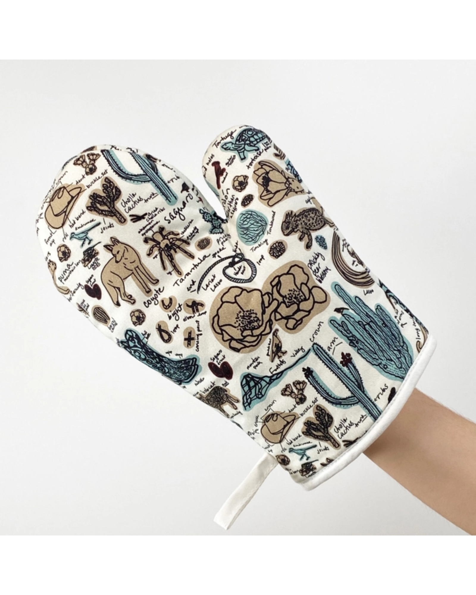 Desert Sketchbook Cotton Oven Mitt