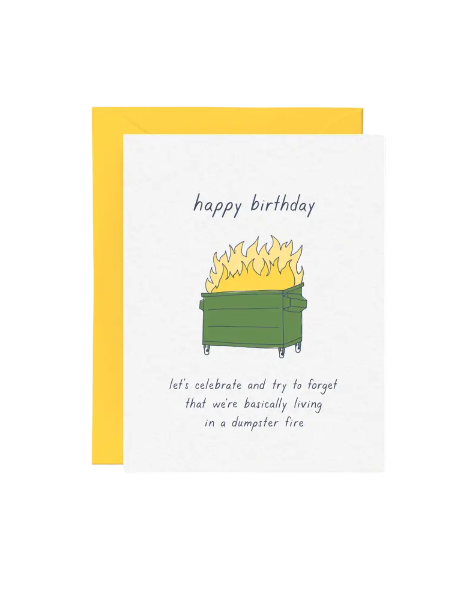 Dumpster Fire Birthday Greeting Card