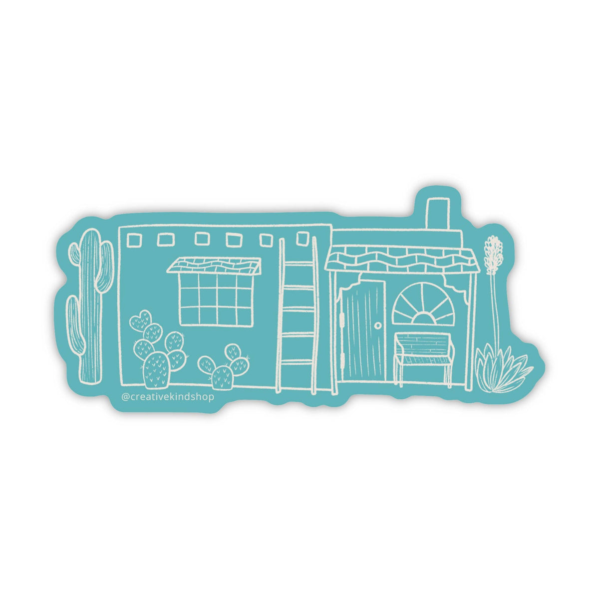 Adobe House Vinyl Sticker - Cute Southwest Sticker