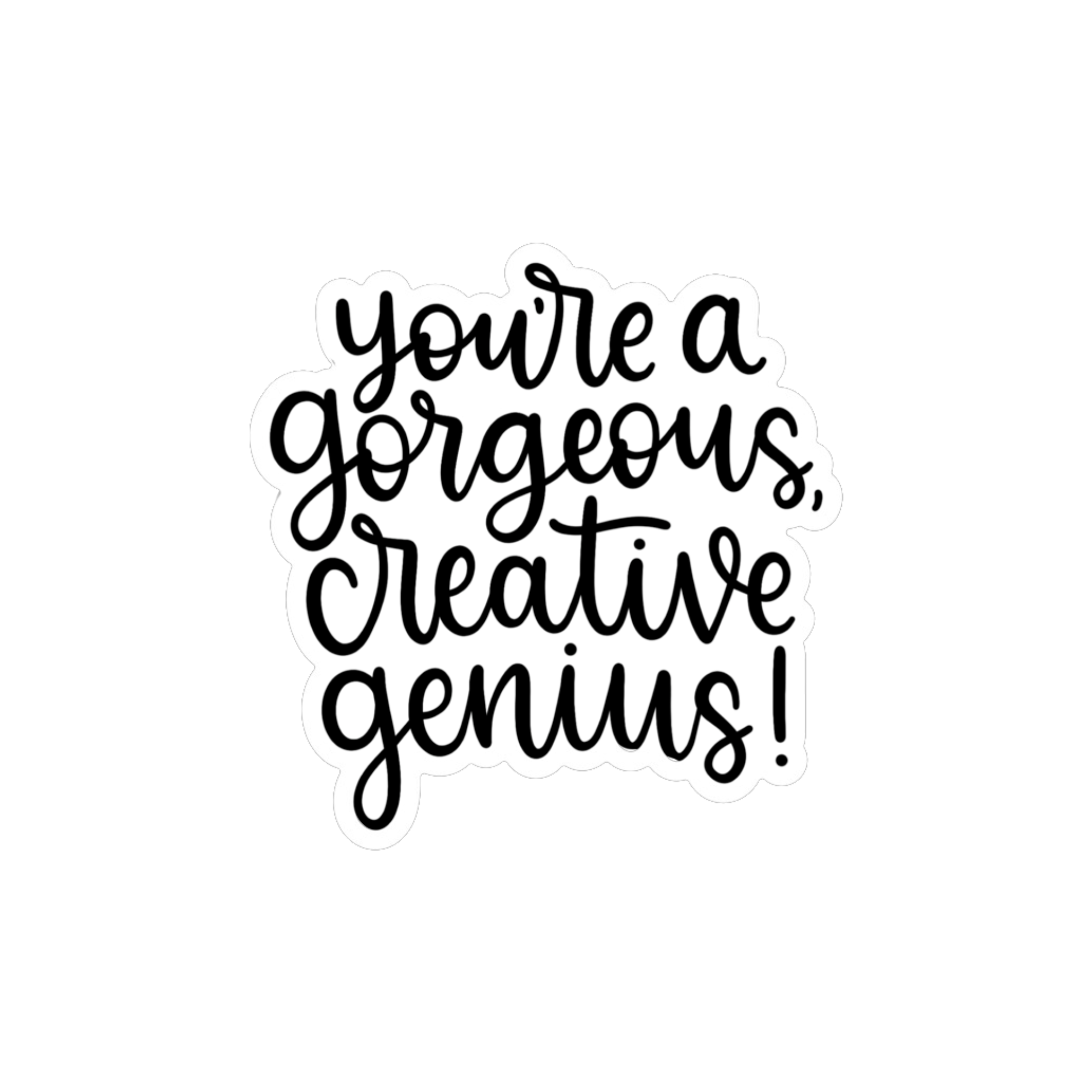 Gorgeous Creative Genius Vinyl Sticker