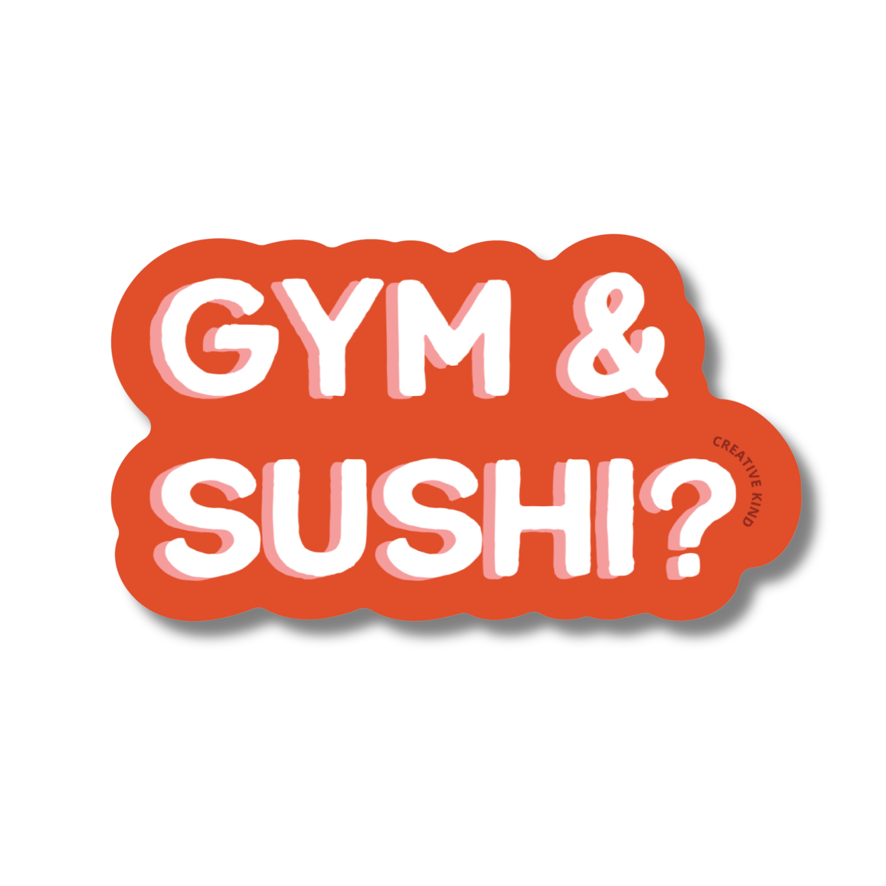 Gym & Sushi Vinyl Sticker