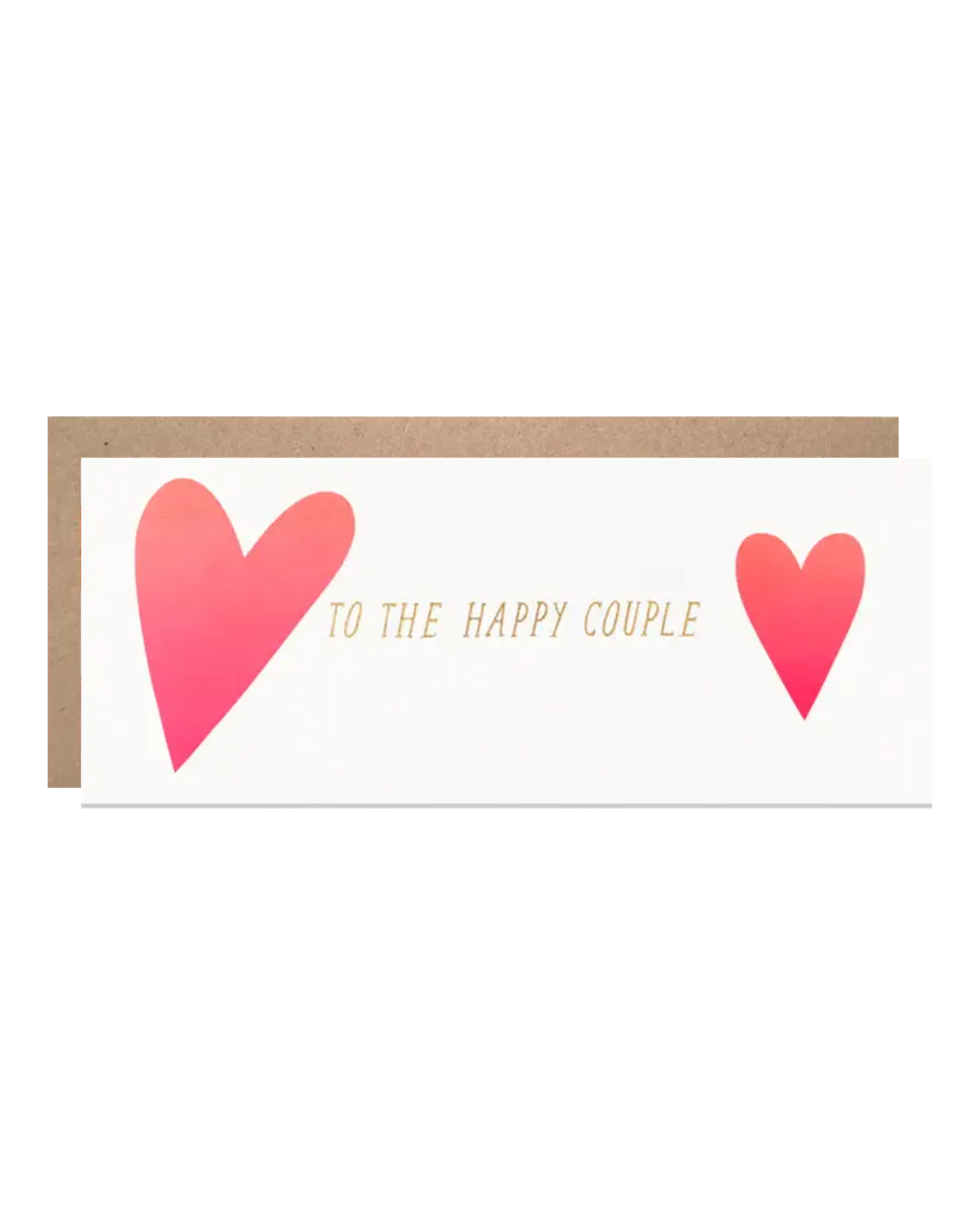 Hearts To the Happy Couple Greeting Card