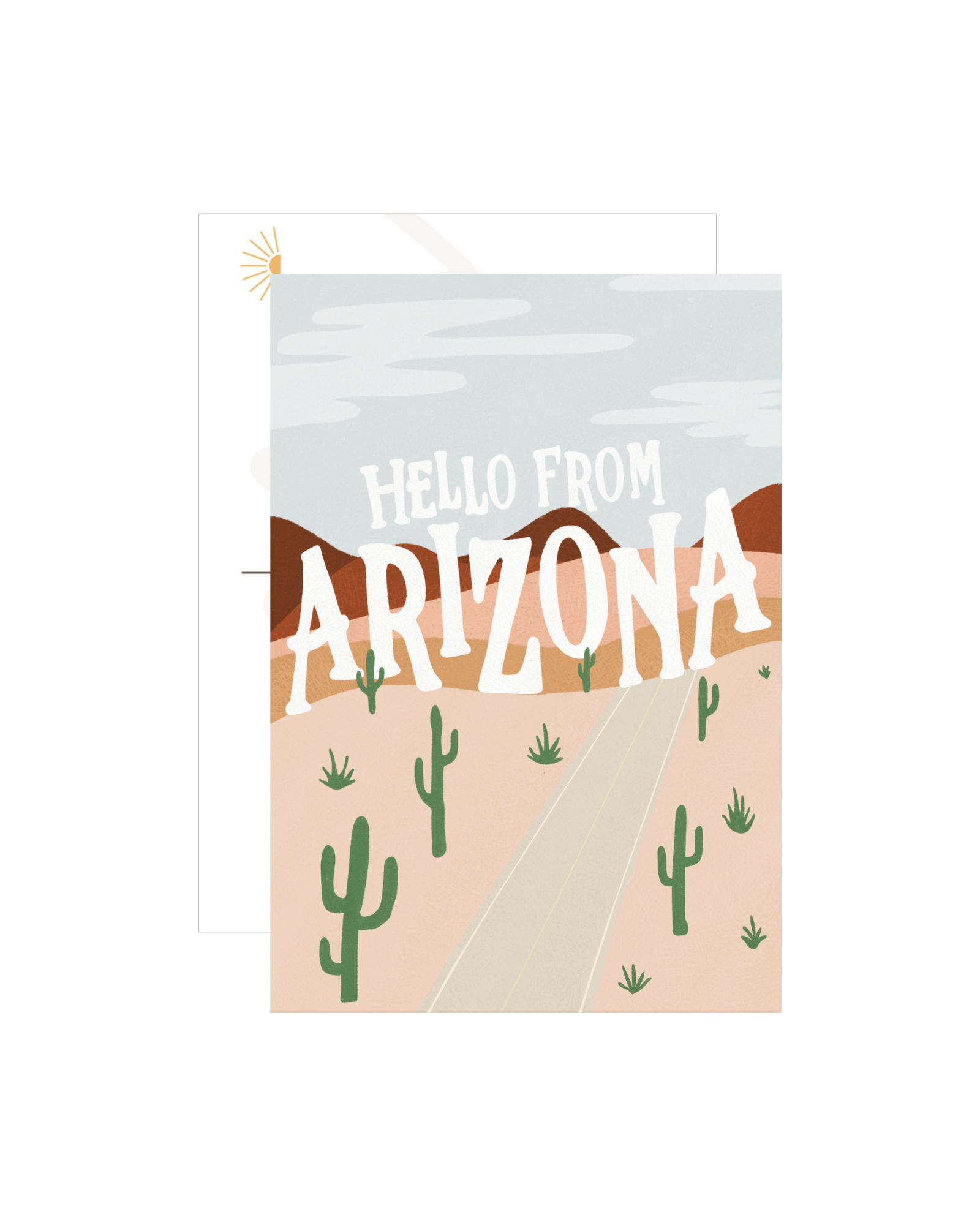 Hello From Arizona Postcard