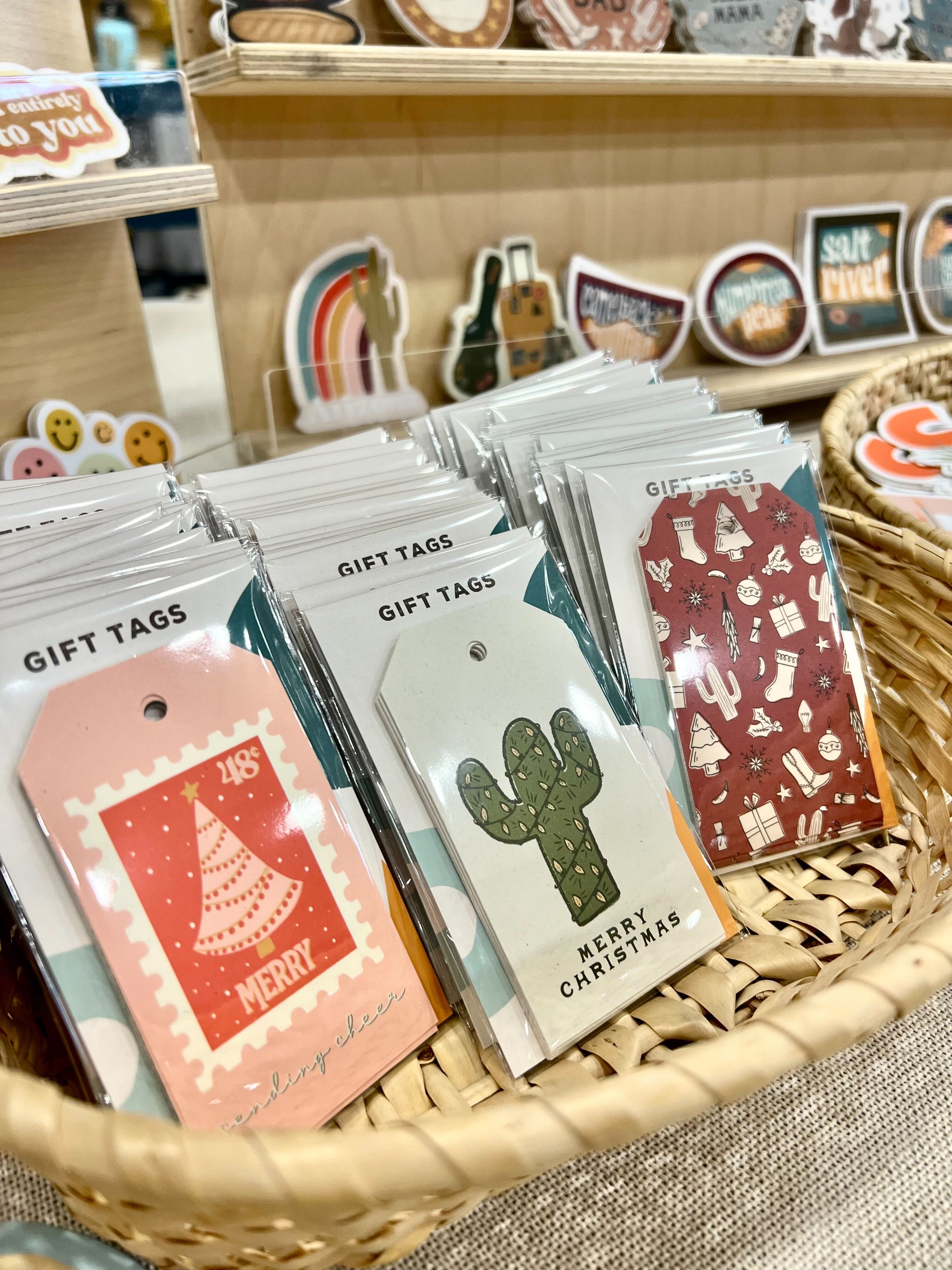 Christmas Cacti Gift Tags | Set of 8