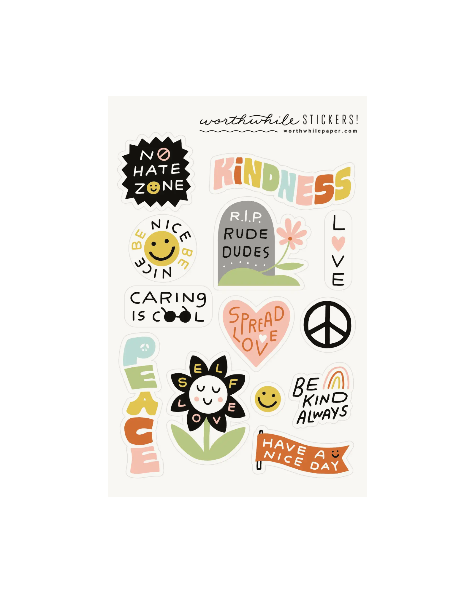 Kindness Sticker Sheet - Set of 2