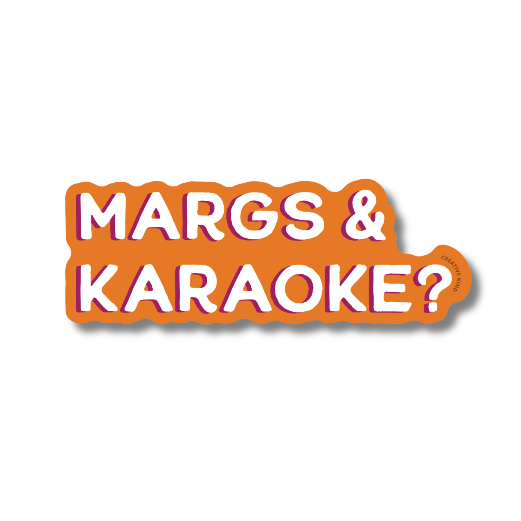 Margs & Karaoke Vinyl Sticker