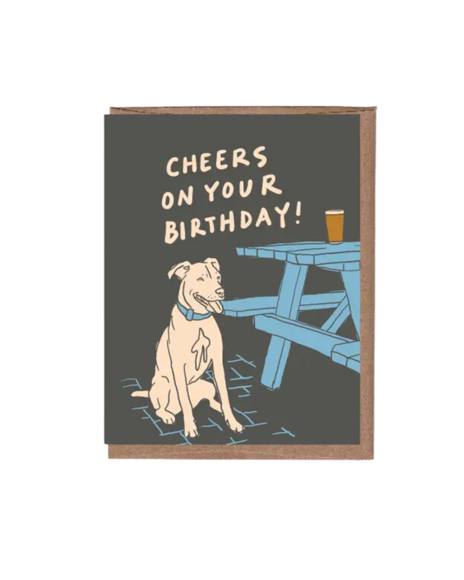 Patio Dog Birthday Greeting Card