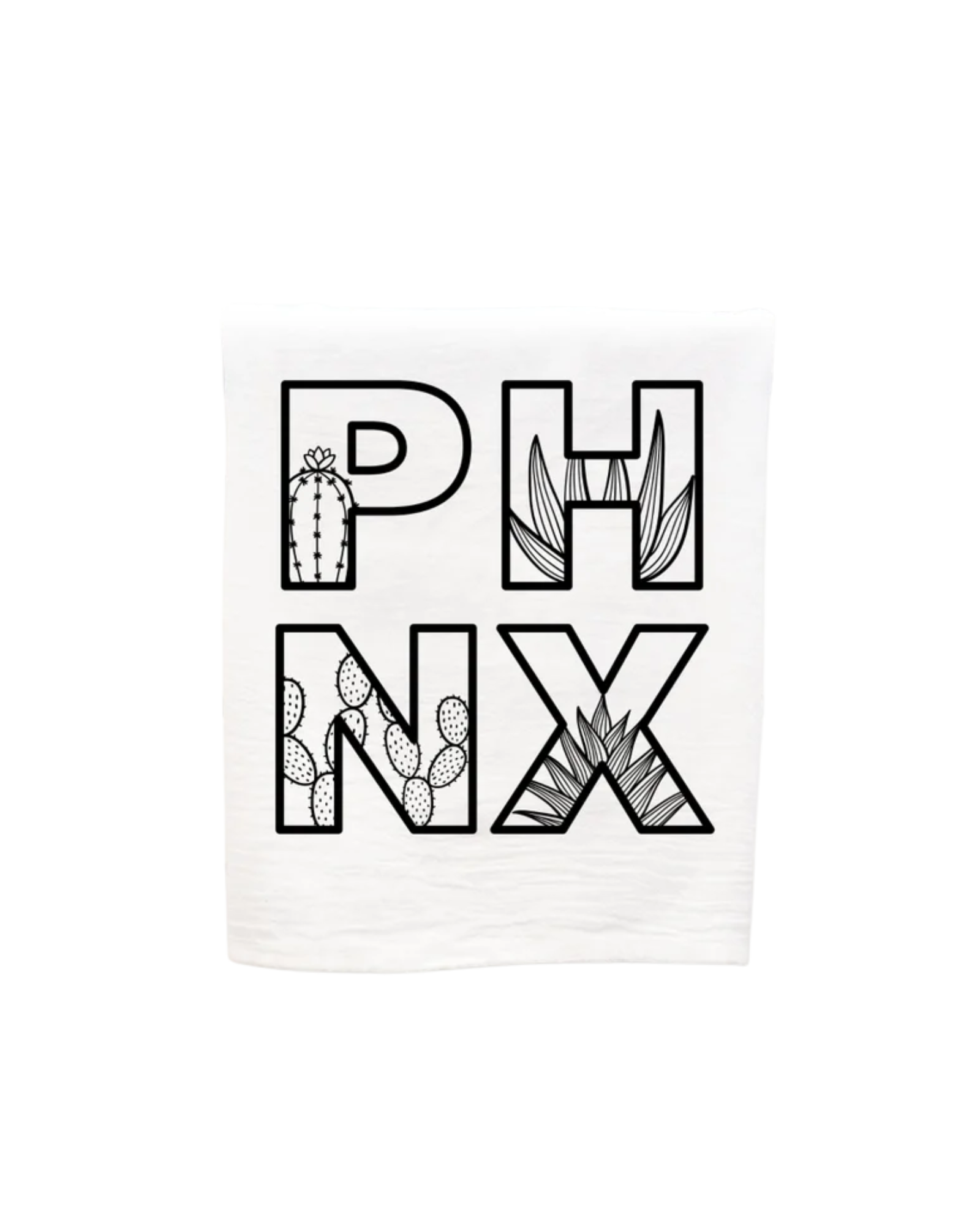 PHNX Botanical Tea Towel - Noir