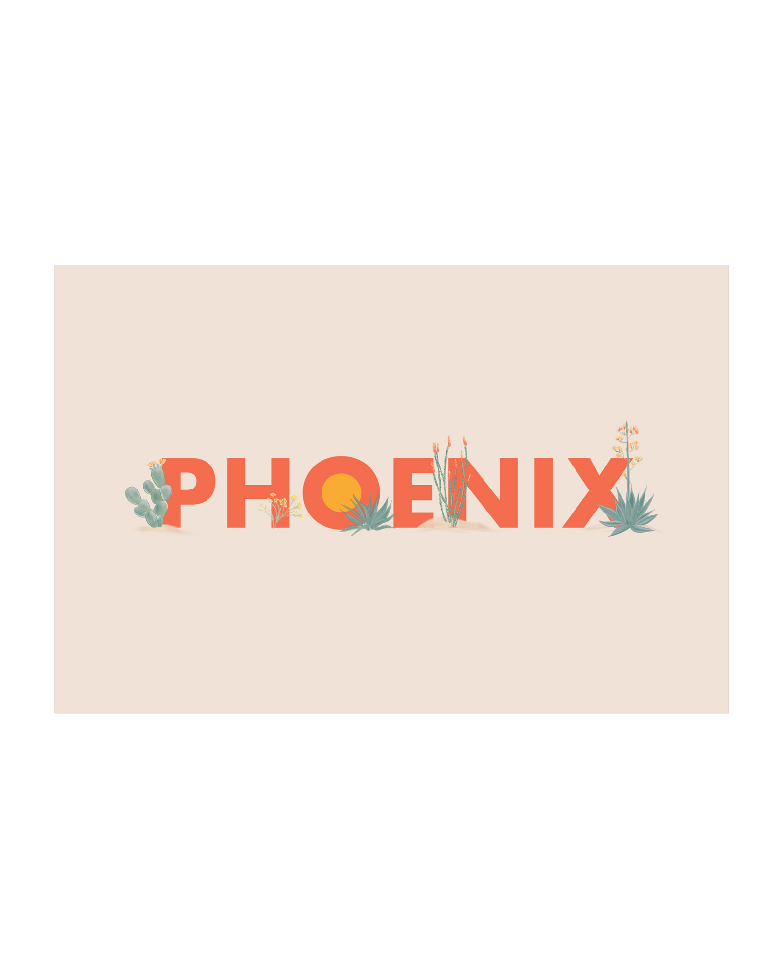 Phoenix Desert Flora Art Print