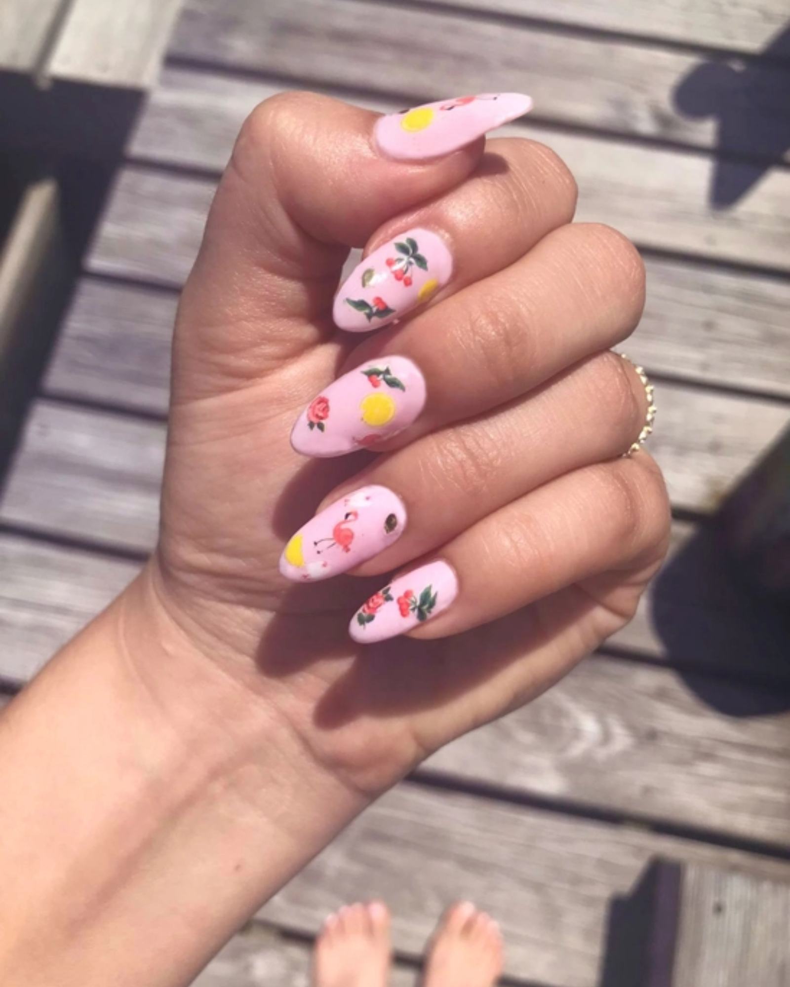 Pink Pony Nail Art Stickers