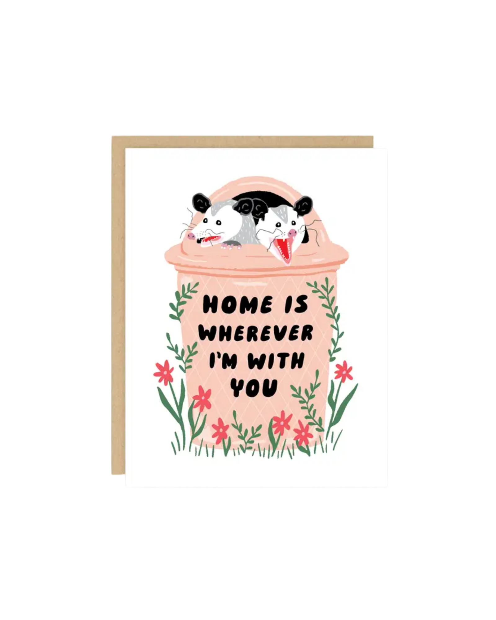 Possum Home Greeting Card