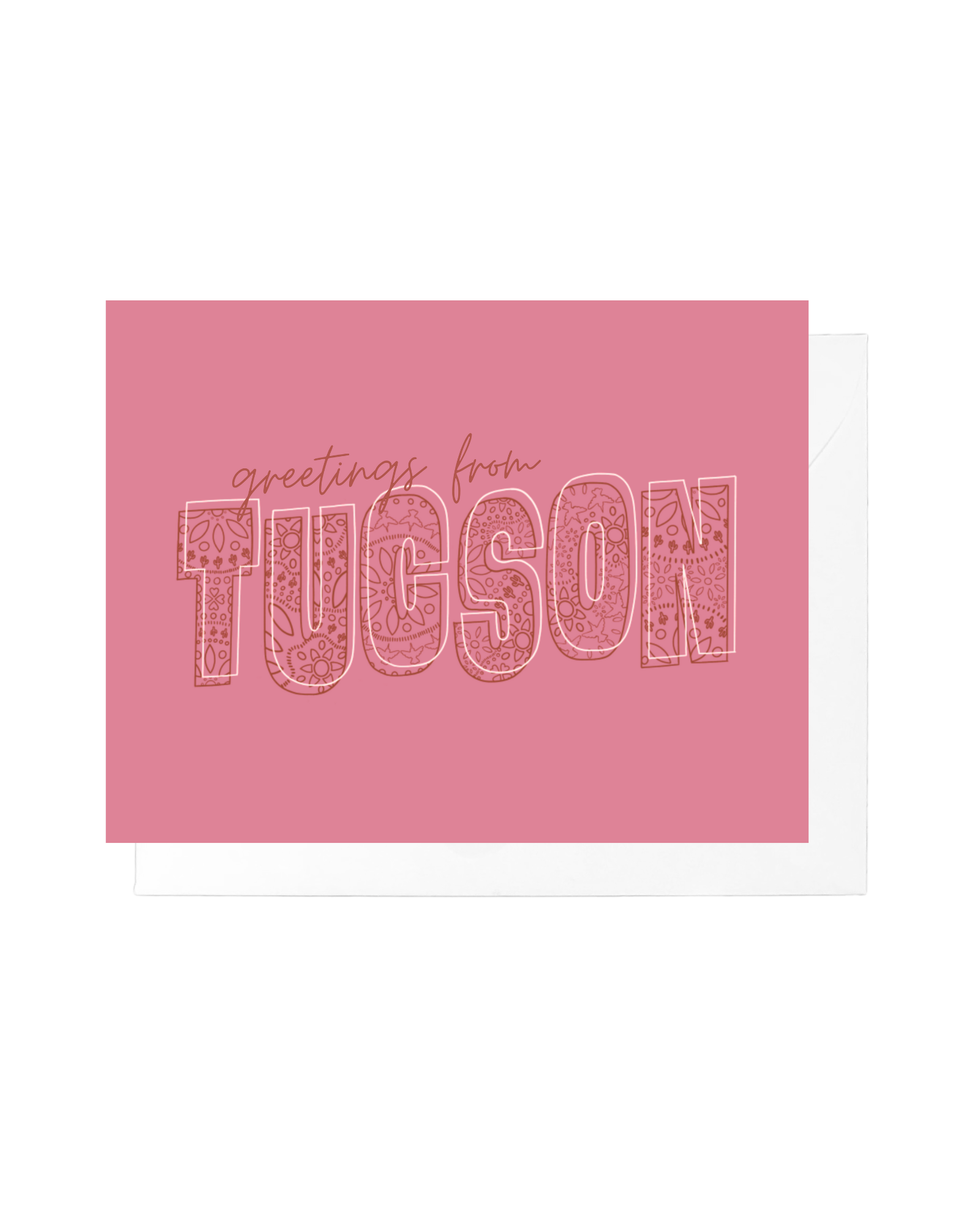 Greetings from Tucson Papel Picado Greeting Card