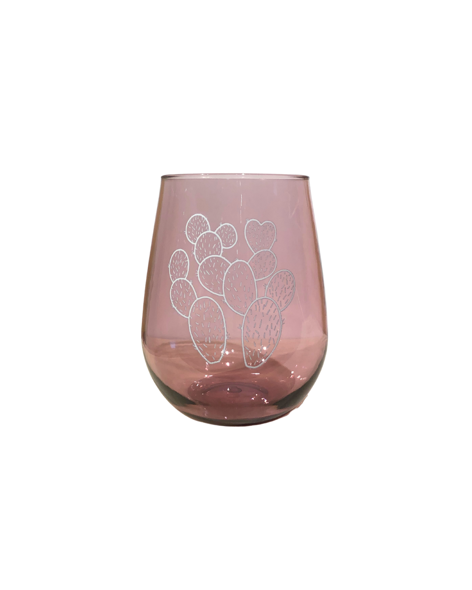 Prickly Pear Stemless Wine Glass