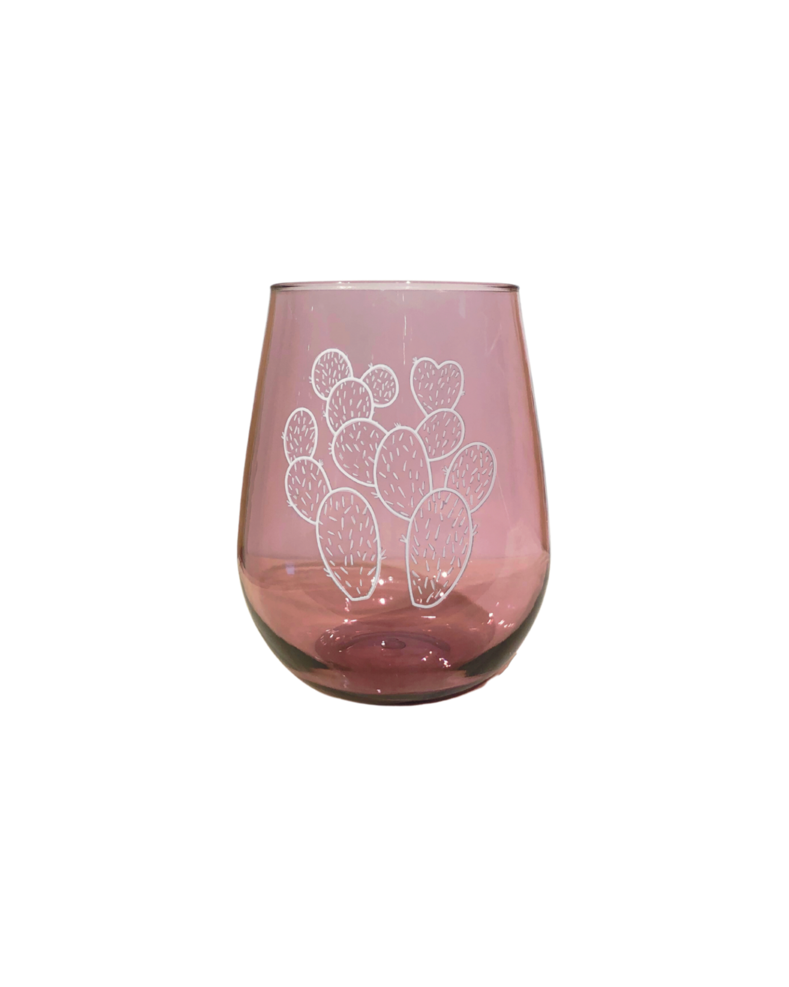Prickly Pear Stemless Wine Glass